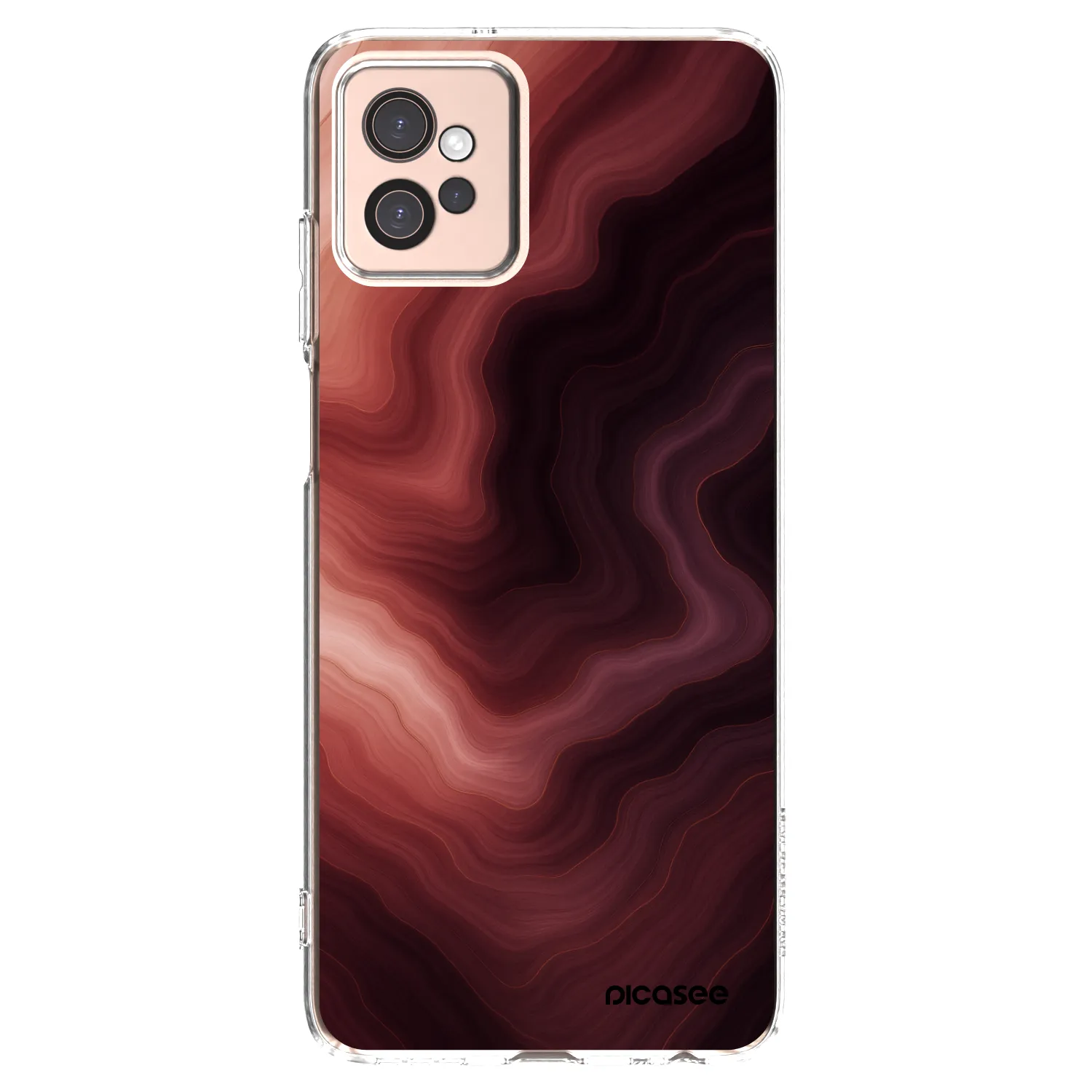 Picasee silikonowe przeźroczyste etui na Motorola Moto G32 - Rouge