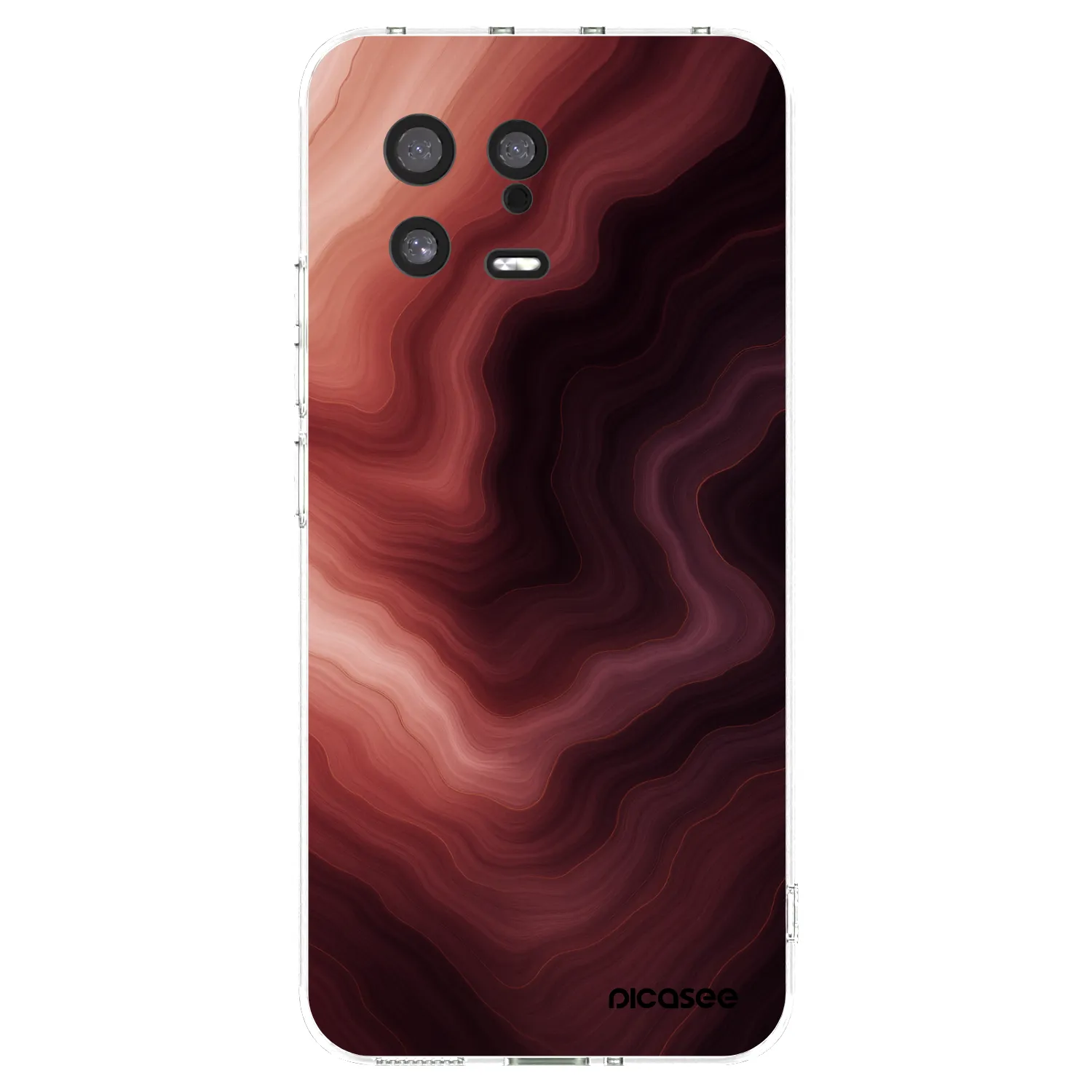 Picasee silikonowe przeźroczyste etui na Xiaomi 13 - Rouge