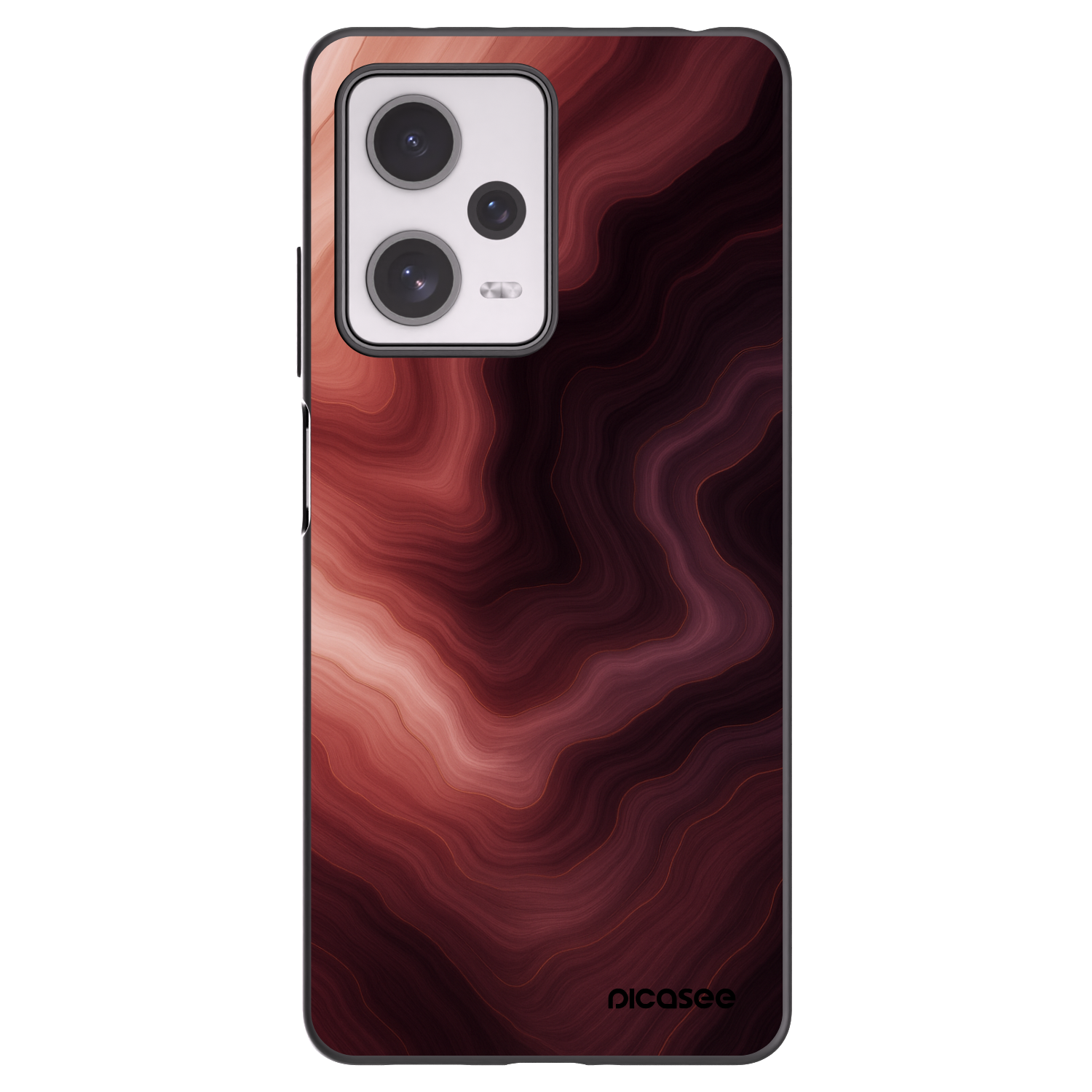 Picasee silikonowe czarne etui na Xiaomi Redmi Note 12 Pro+ 5G - Rouge