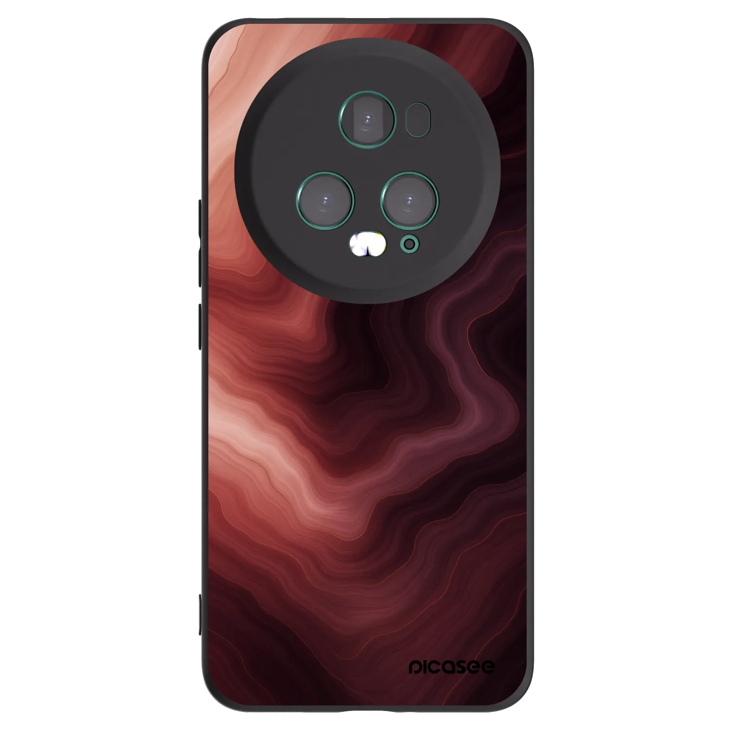 Picasee silikonowe czarne etui na Honor Magic5 Pro - Rouge