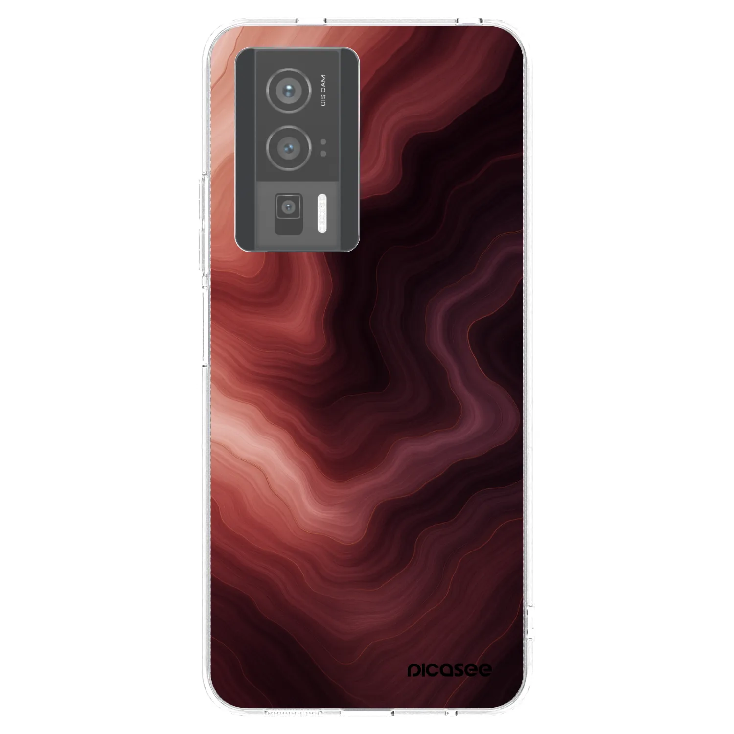 Picasee silikonowe przeźroczyste etui na Xiaomi Poco F5 Pro 5G - Rouge