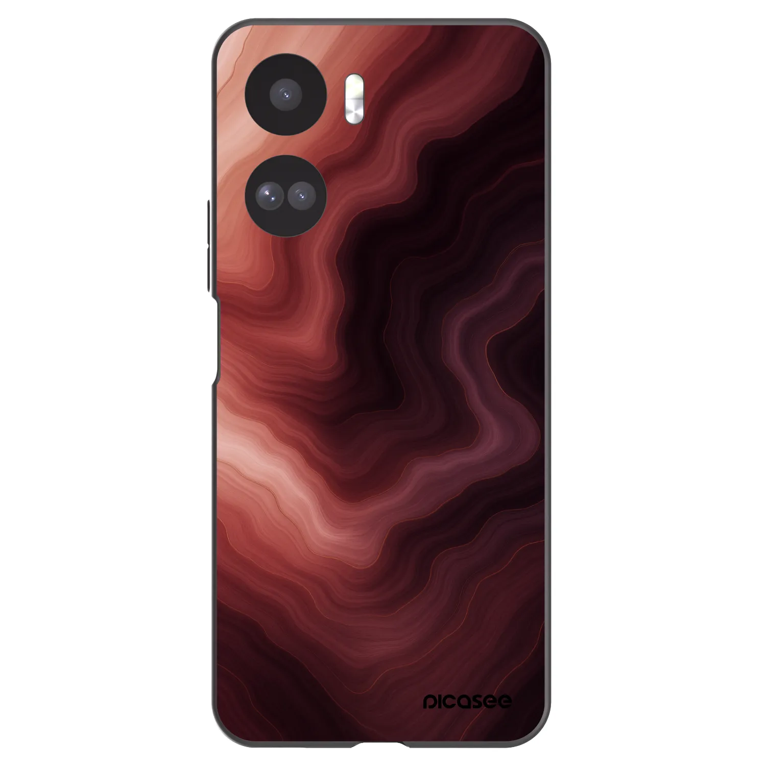 Picasee silikonowe czarne etui na Honor 90 Lite 5G - Rouge
