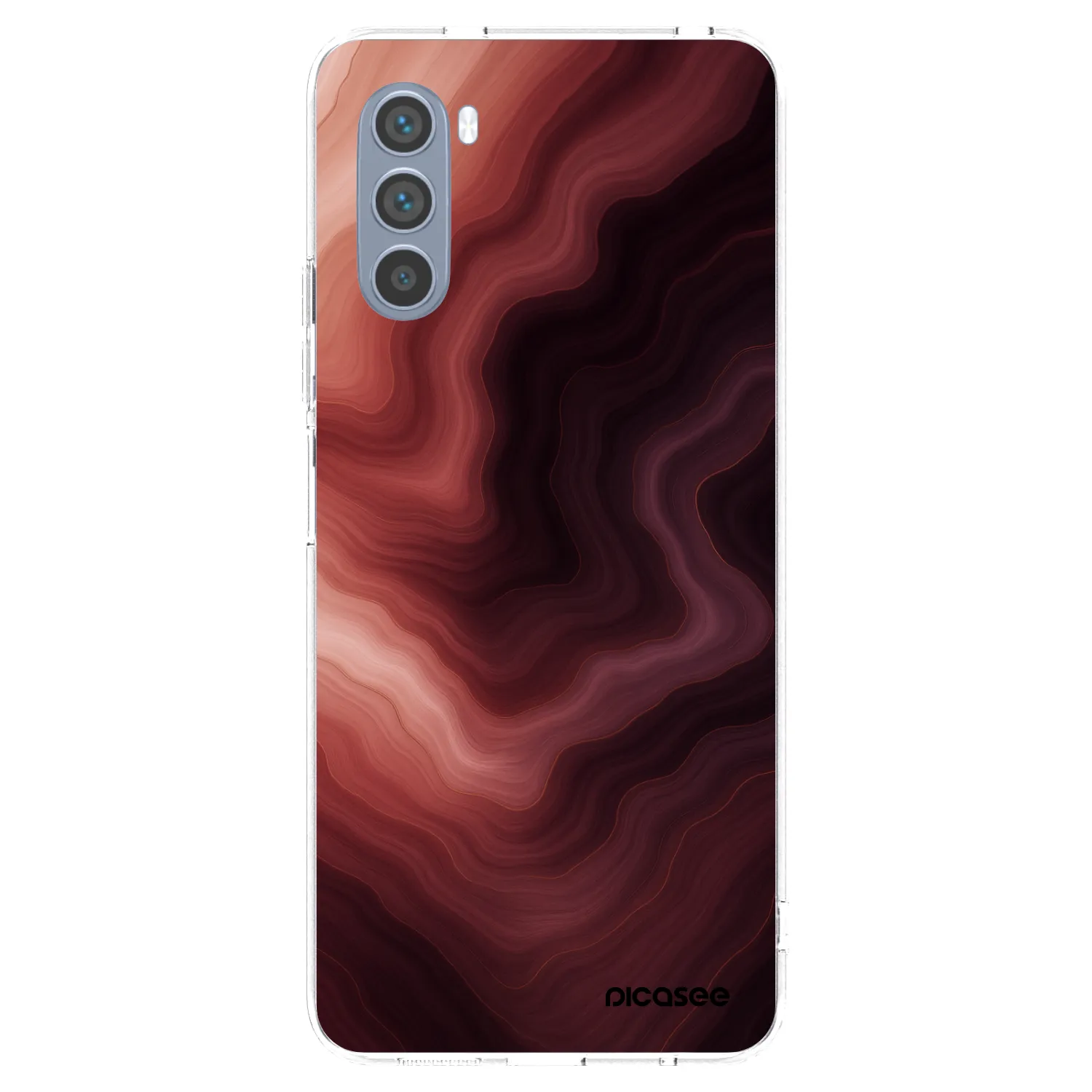 Picasee silikonowe przeźroczyste etui na Motorola Moto G62 - Rouge