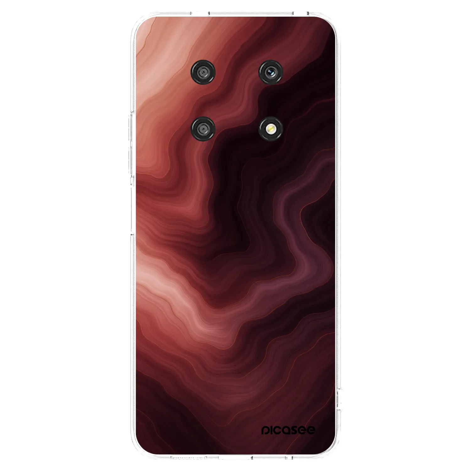 Picasee silikonowe przeźroczyste etui na Honor Magic4 Lite 5G - Rouge