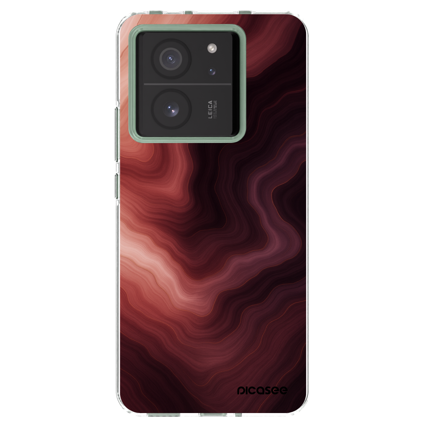 Picasee silikonowe przeźroczyste etui na Xiaomi 13T Pro - Rouge