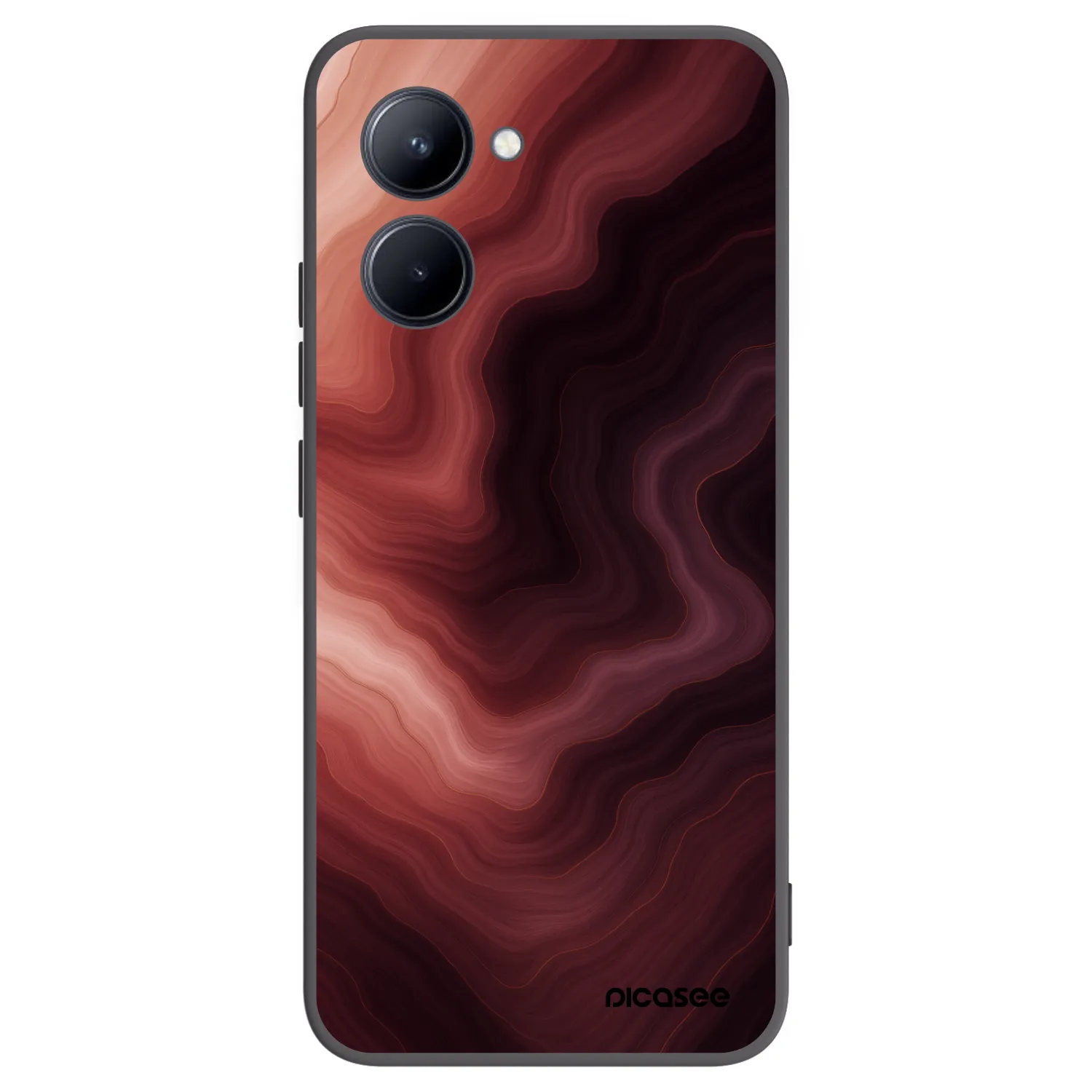 Picasee silikonowe czarne etui na Realme C33 (2023) - Rouge