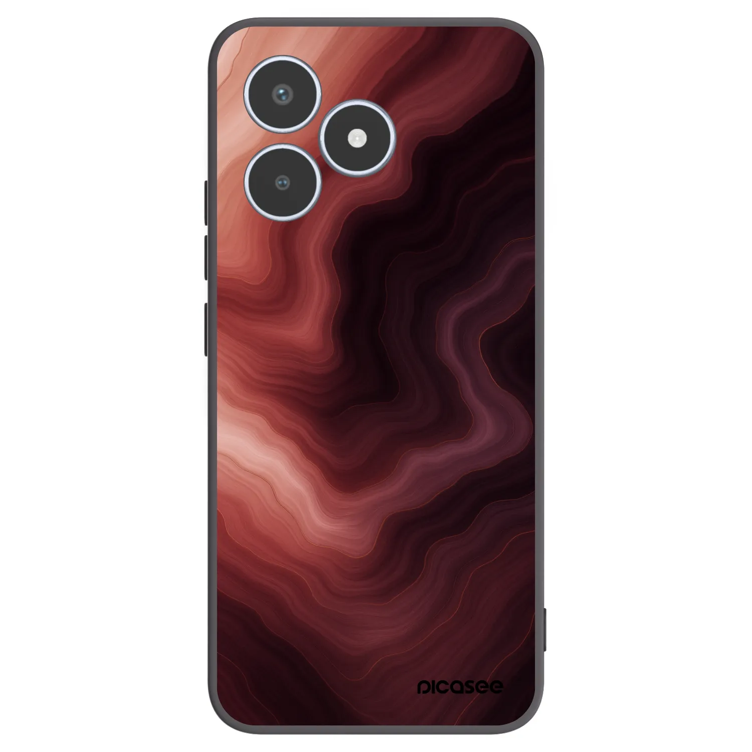 Picasee silikonowe czarne etui na Realme C53 - Rouge