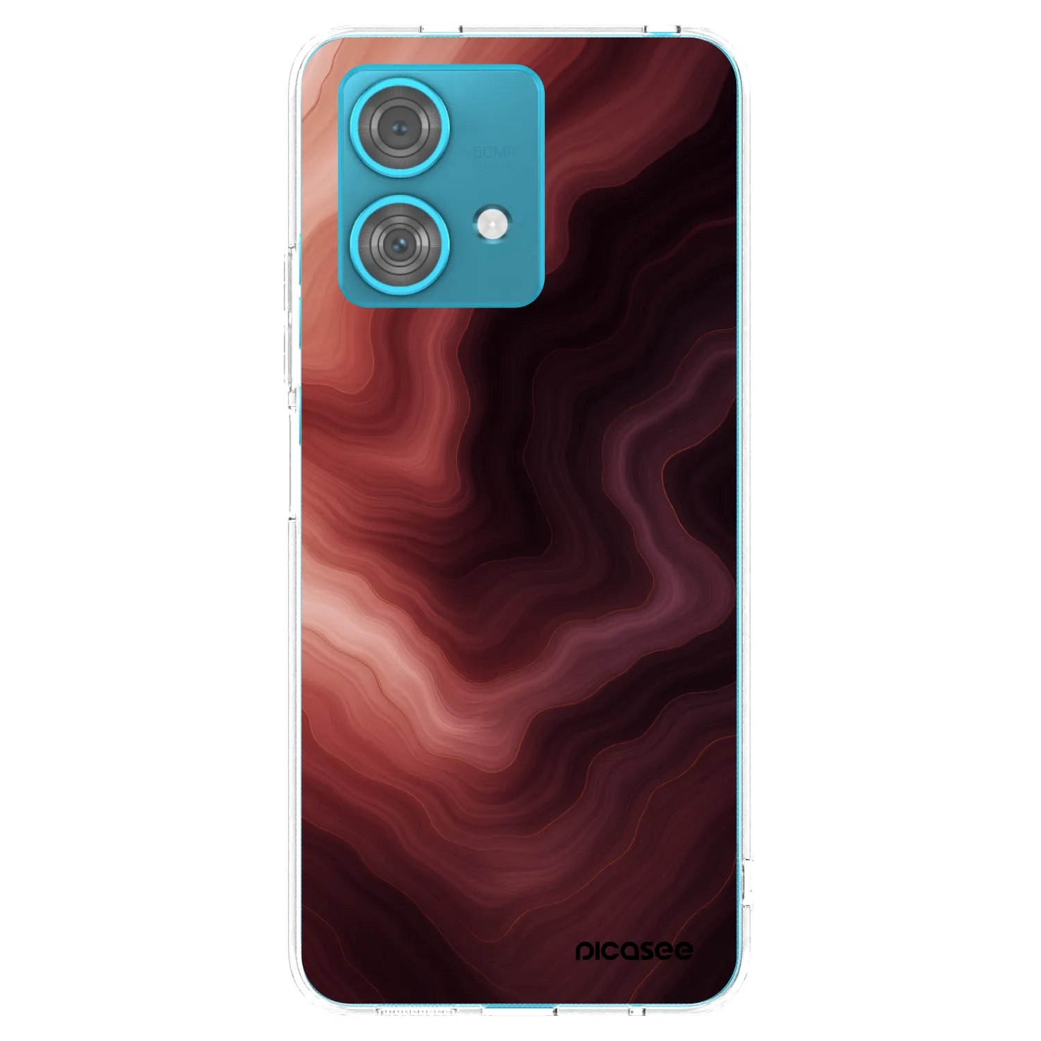 Picasee silikonowe przeźroczyste etui na Motorola Edge 40 Neo - Rouge