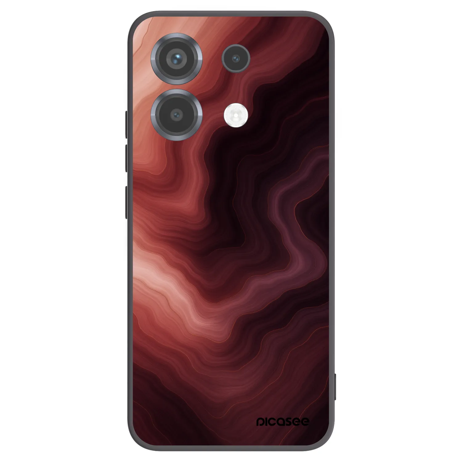 Picasee silikonowe czarne etui na Xiaomi Poco X6 - Rouge
