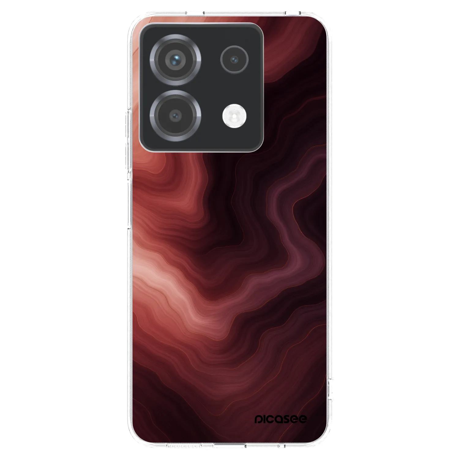 Picasee silikonowe przeźroczyste etui na Xiaomi Poco X6 - Rouge