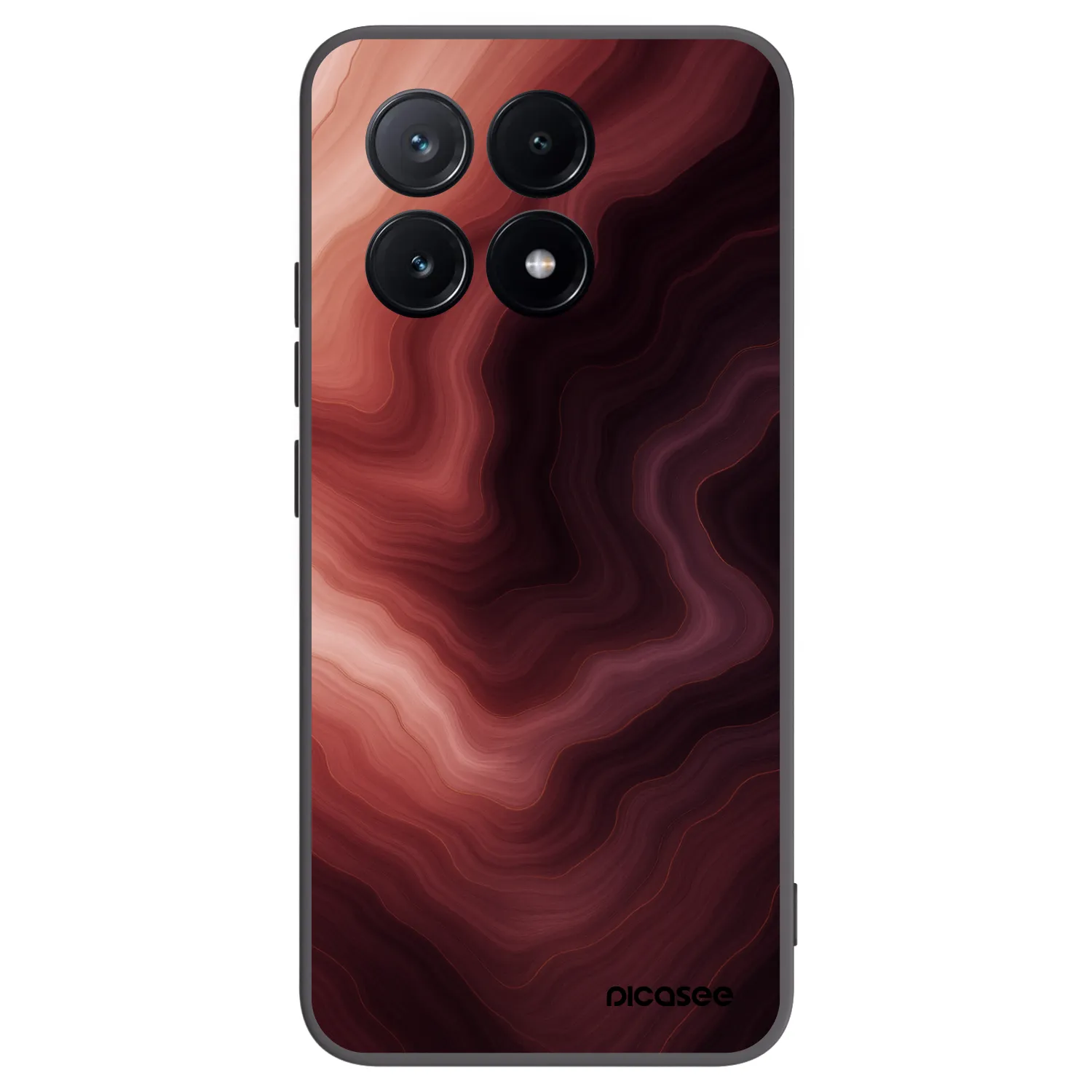 Picasee silikonowe czarne etui na Xiaomi Poco X6 Pro - Rouge