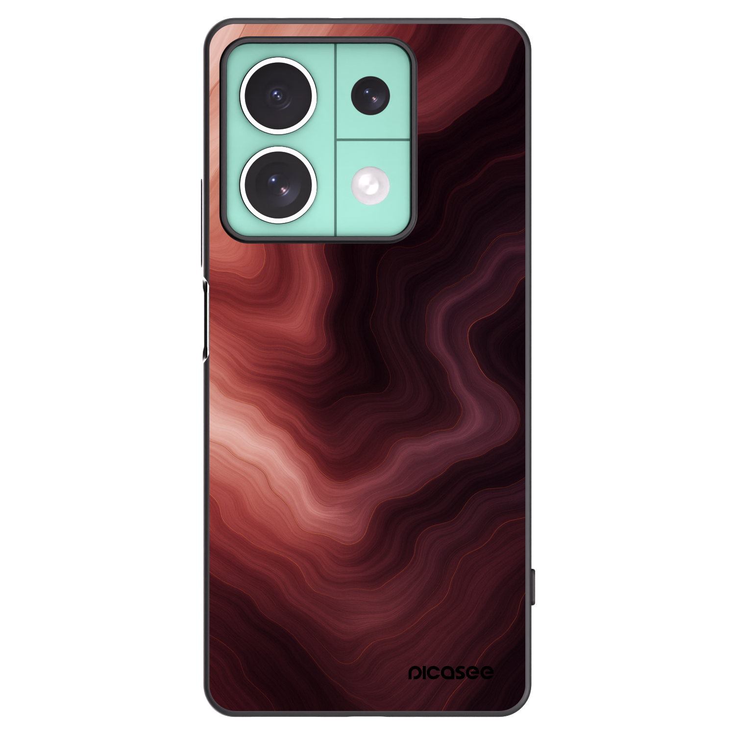 Picasee silikonowe czarne etui na Xiaomi Redmi Note 13 5G - Rouge