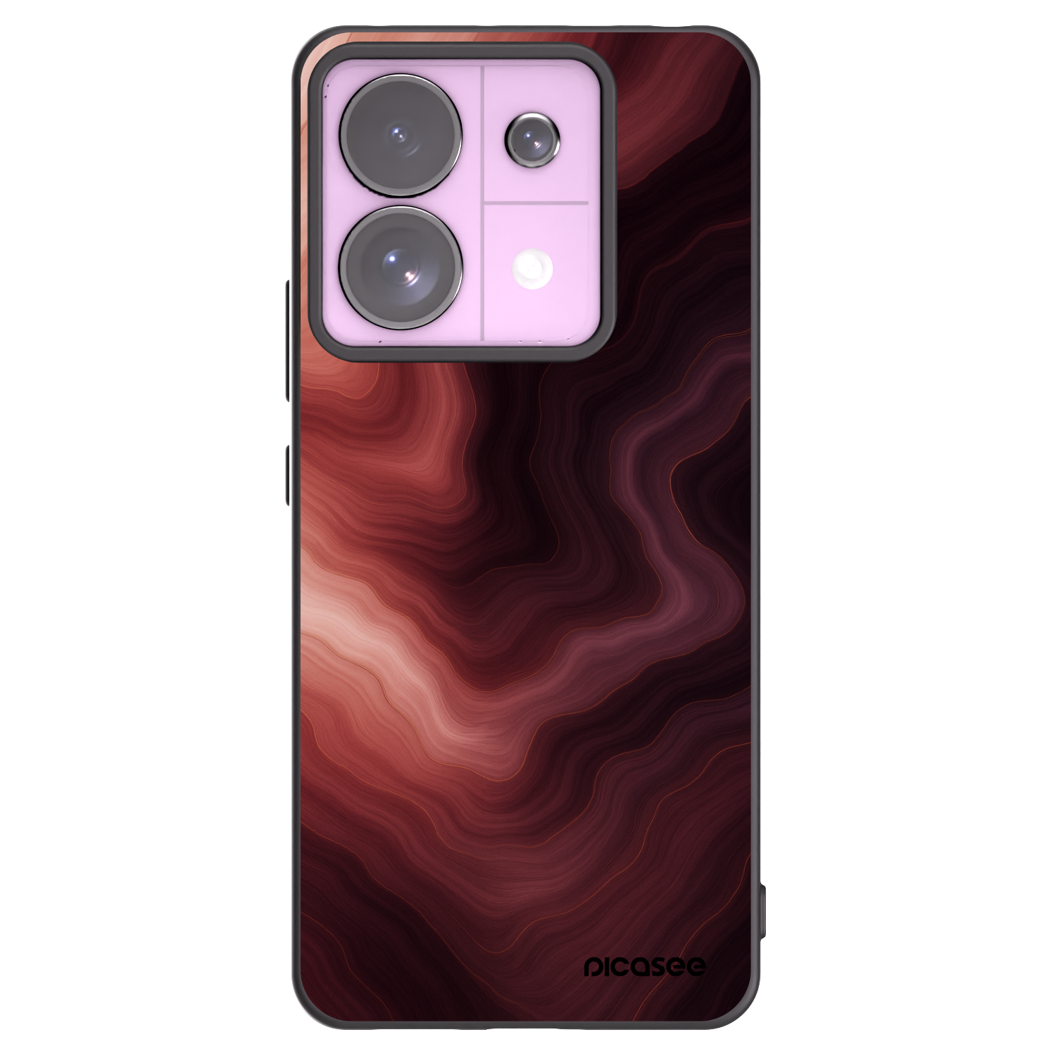 Picasee silikonowe czarne etui na Xiaomi Redmi Note 13 Pro 5G - Rouge