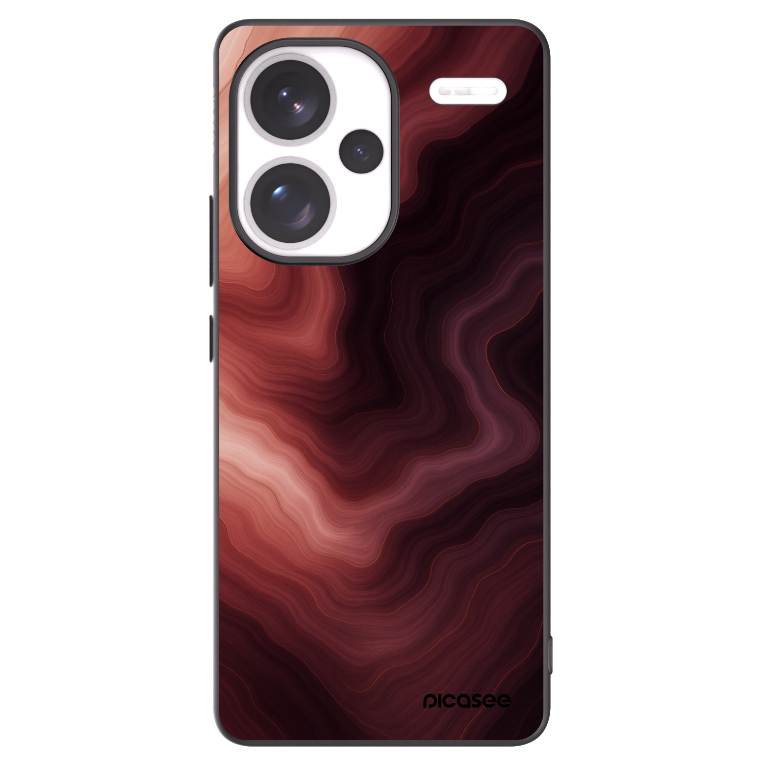Picasee silikonowe czarne etui na Xiaomi Redmi Note 13 Pro+ 5G - Rouge
