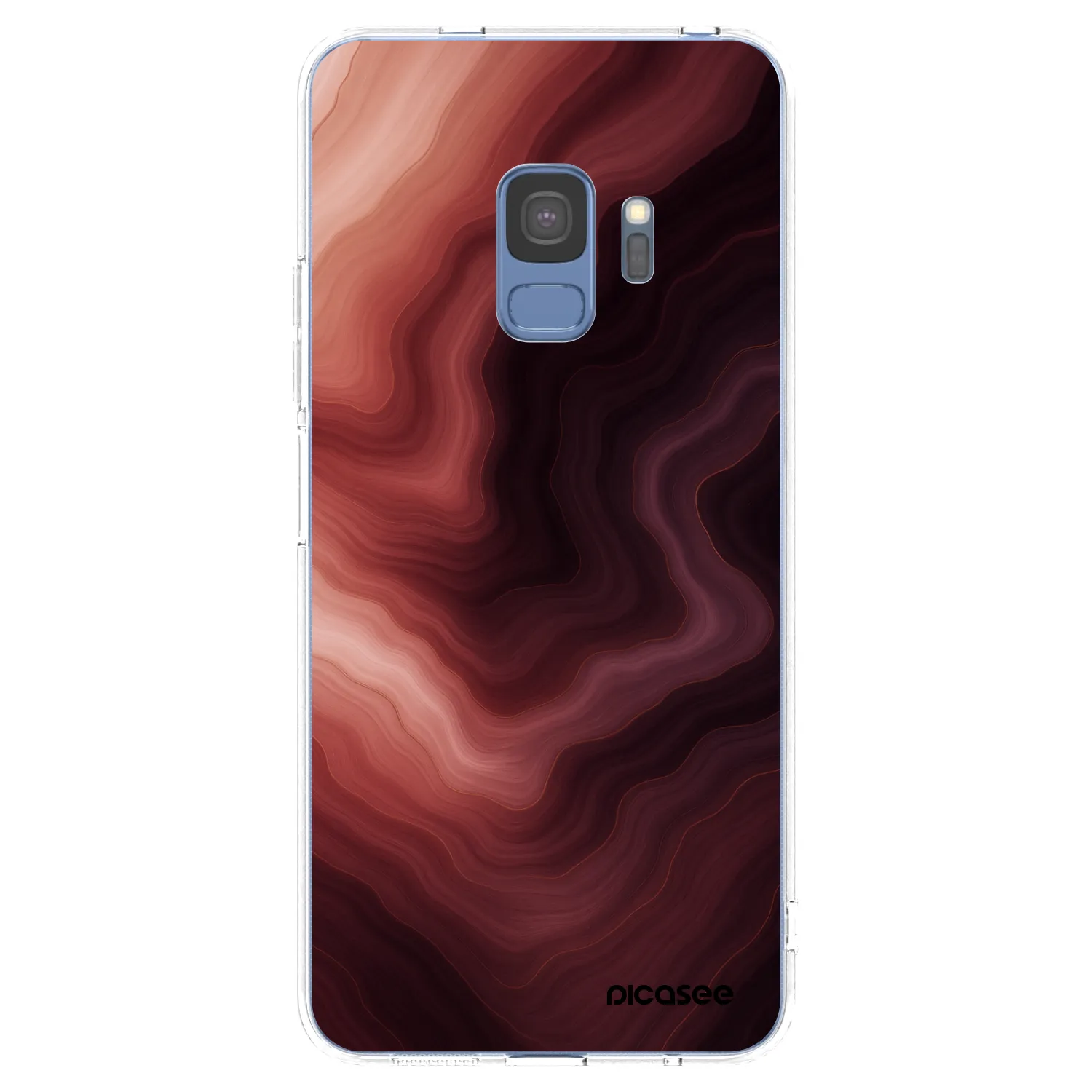 Picasee silikonowe przeźroczyste etui na Samsung Galaxy S9 G960F - Rouge