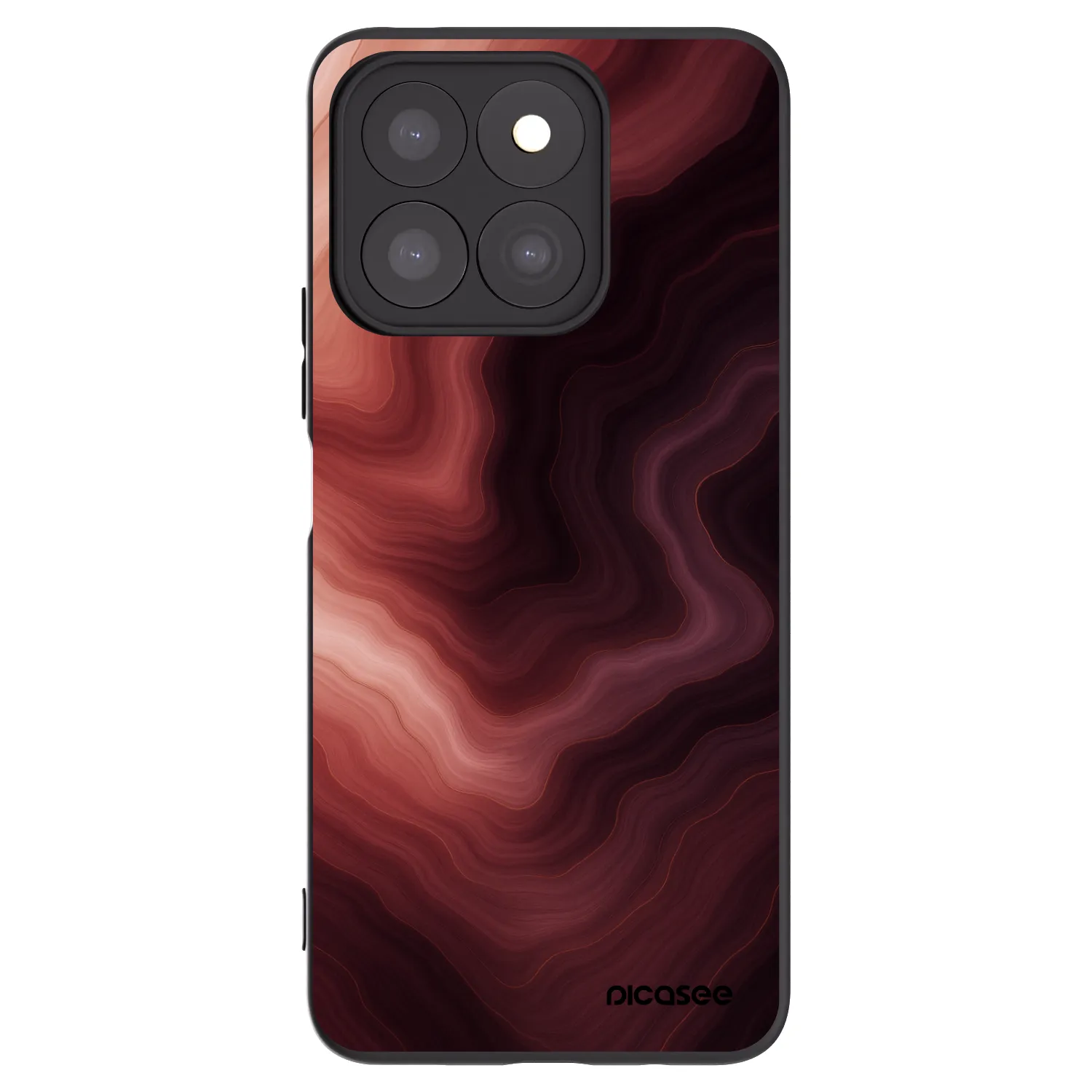 Picasee silikonowe czarne etui na Honor X8b - Rouge