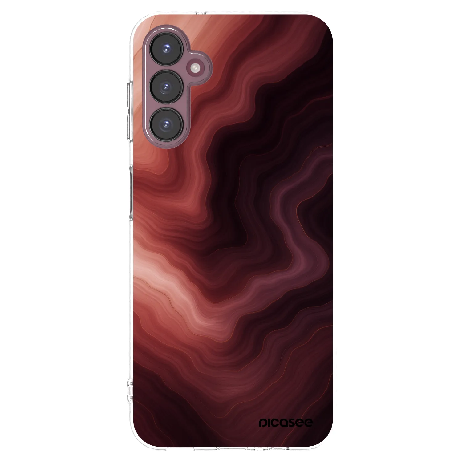 Picasee silikonowe przeźroczyste etui na Samsung Galaxy A05s A057G - Rouge