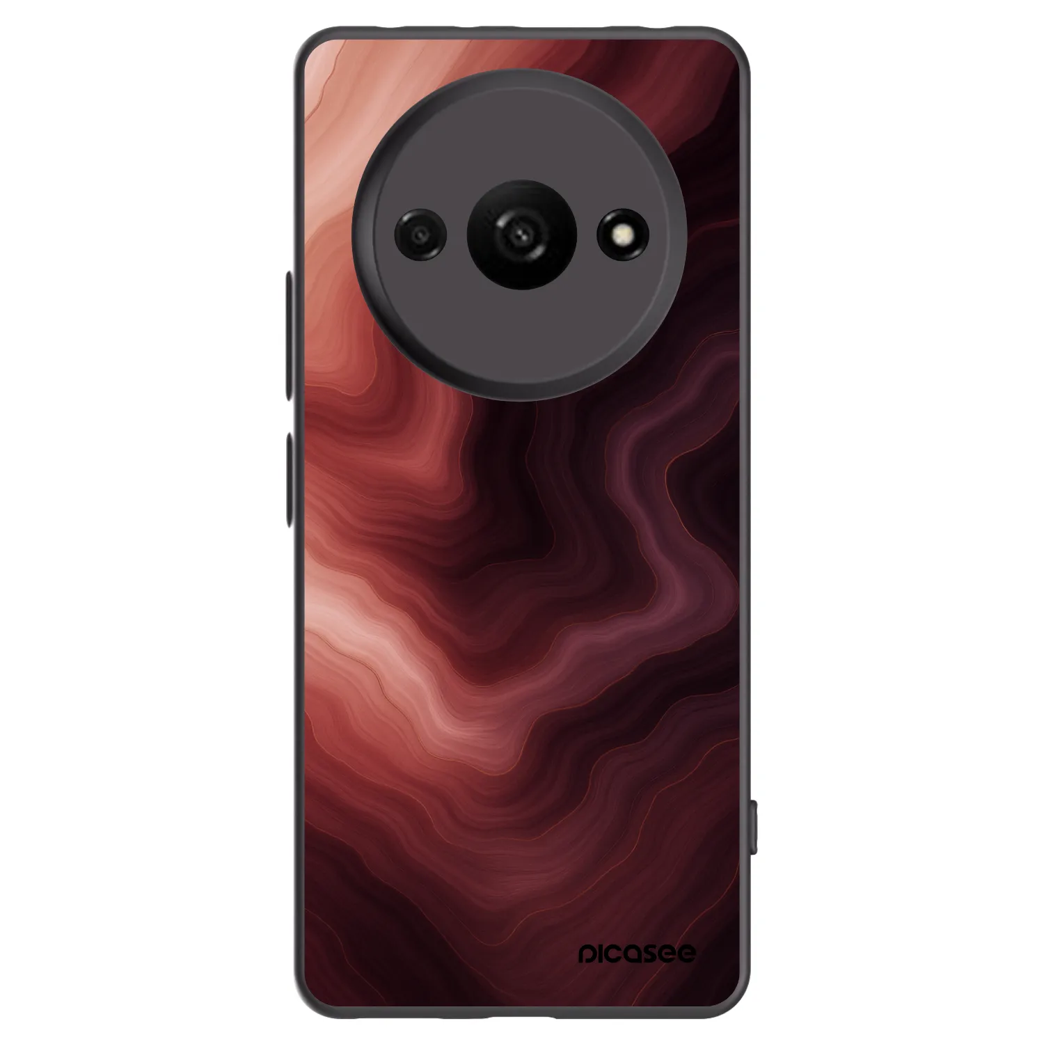 Picasee silikonowe czarne etui na Xiaomi Redmi A3 - Rouge