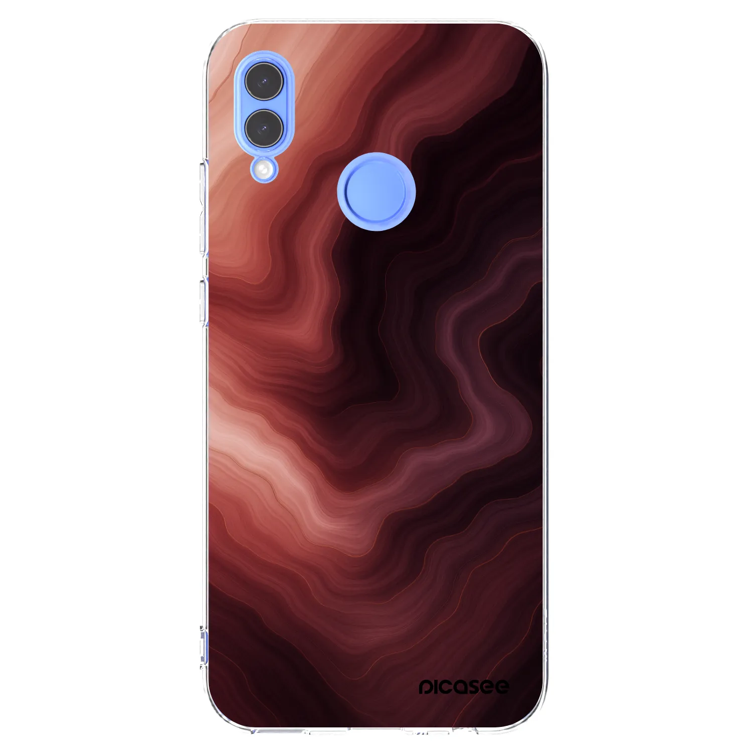Picasee silikonowe przeźroczyste etui na Huawei P Smart 2019 - Rouge
