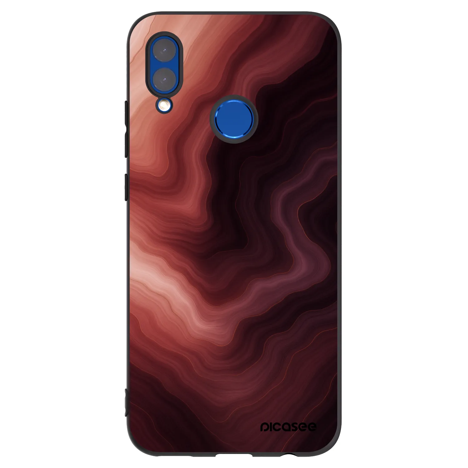 Picasee silikonowe czarne etui na Honor 10 Lite - Rouge