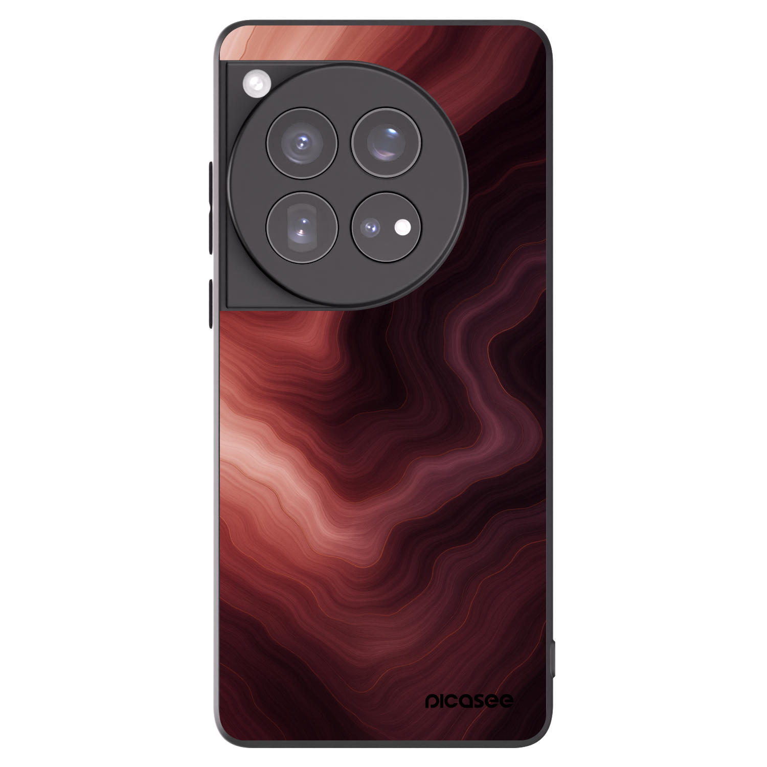 Picasee silikonowe czarne etui na OnePlus 12 5G - Rouge