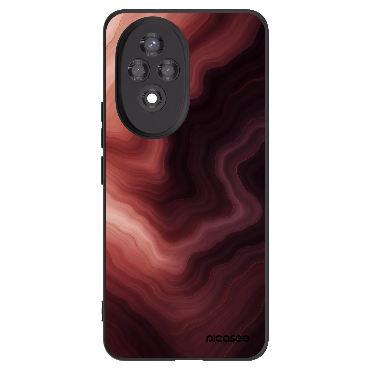 Picasee silikonowe czarne etui na Honor 200 Pro 5G - Rouge