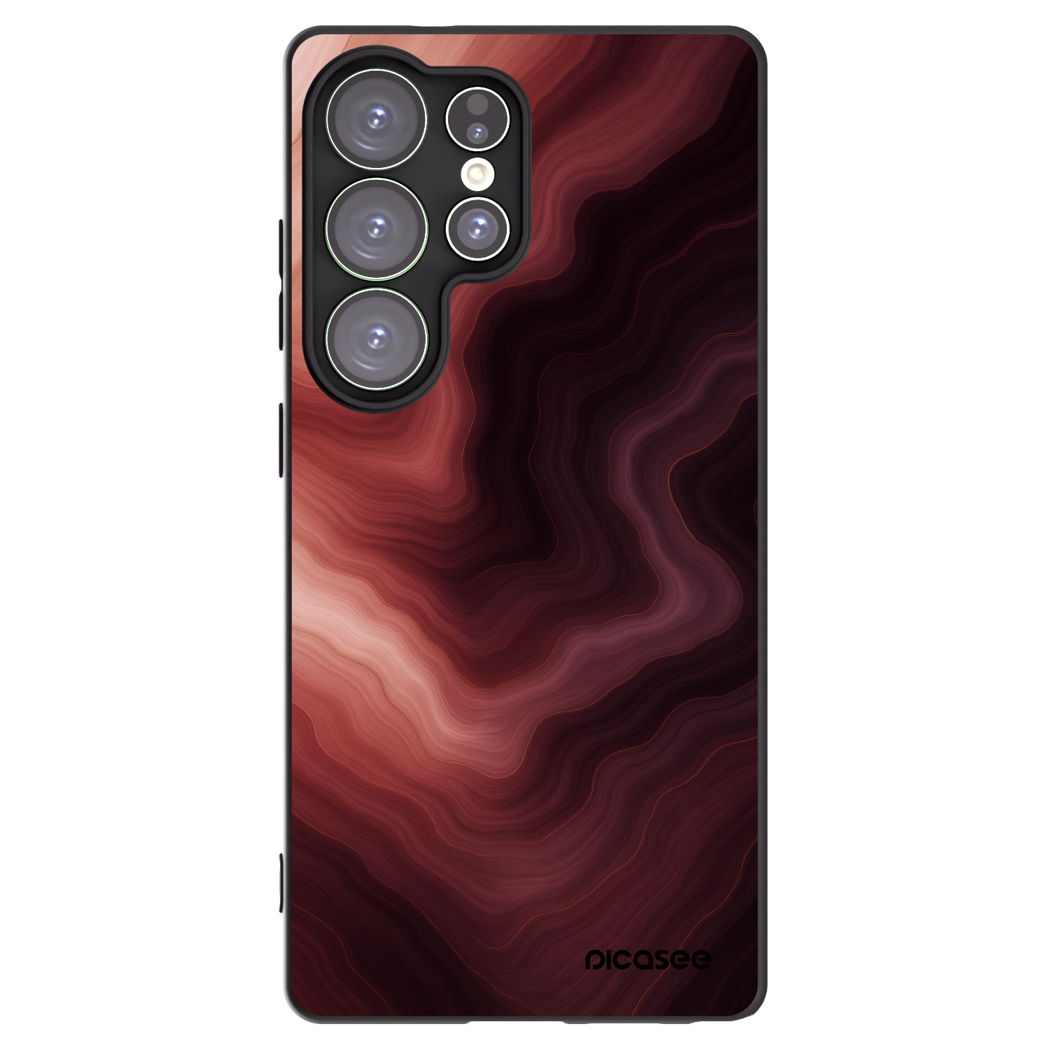 Picasee silikonowe czarne etui na Samsung Galaxy S25 Ultra 5G - Rouge