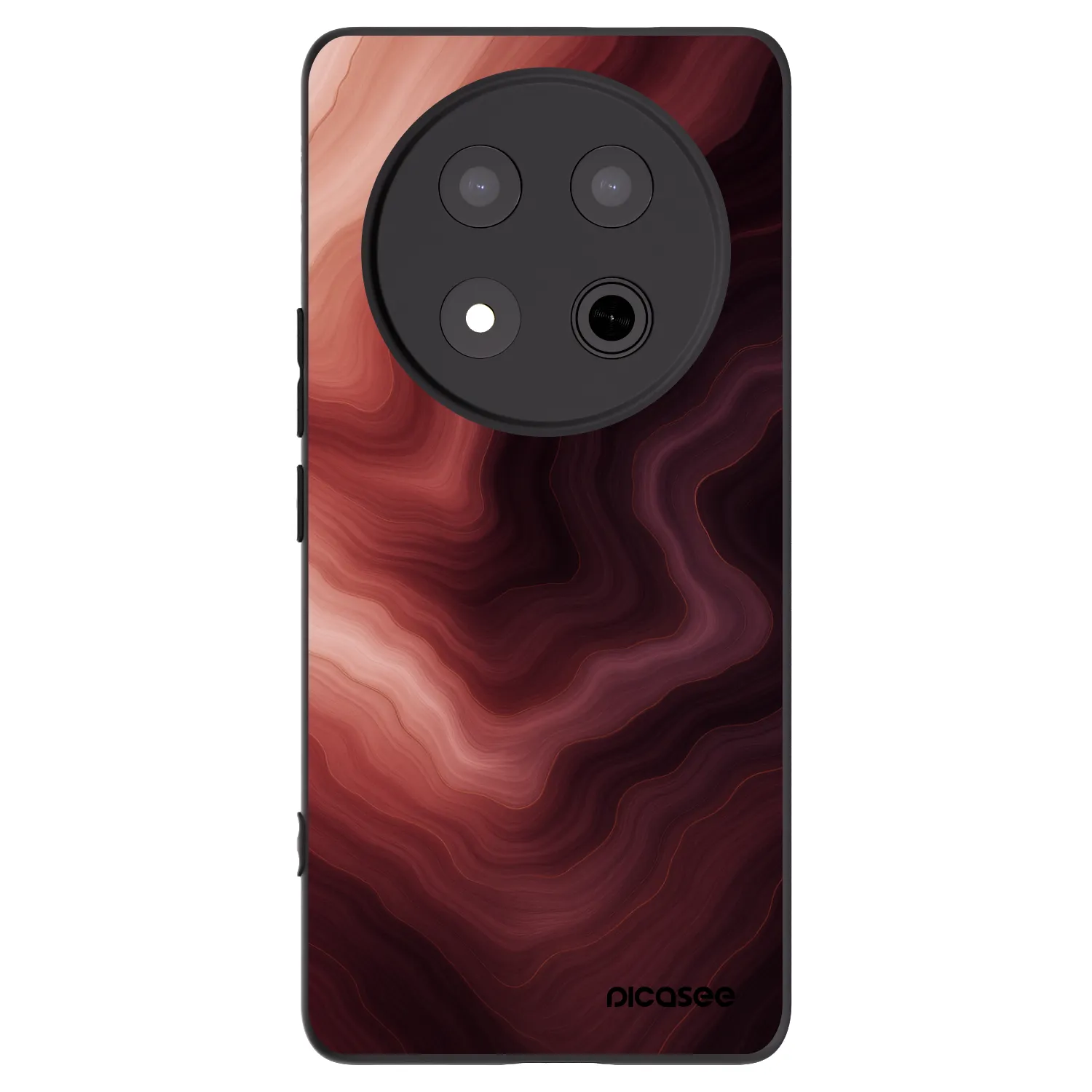 Picasee silikonowe czarne etui na Honor Magic7 Lite 5G - Rouge