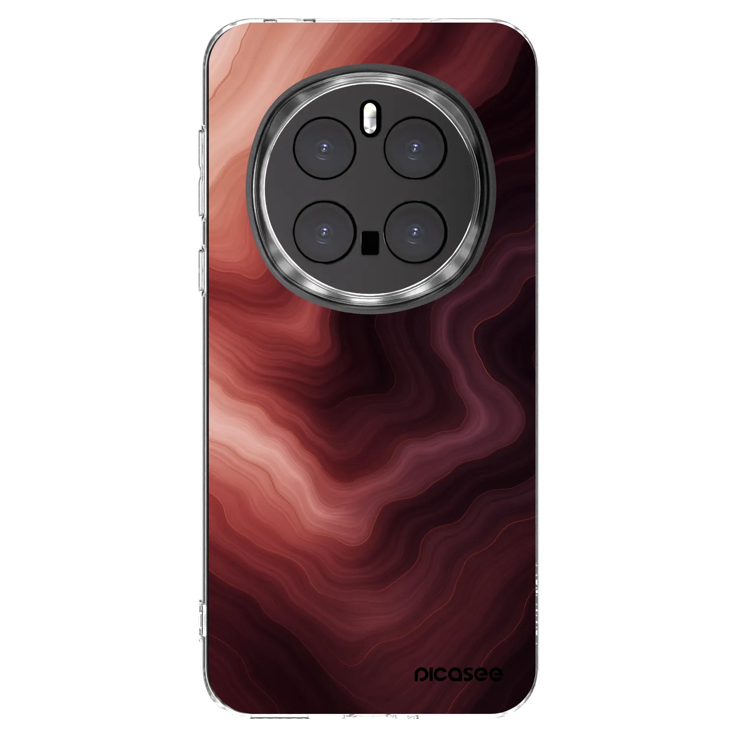 Picasee silikonowe przeźroczyste etui na Honor Magic7 Pro 5G - Rouge