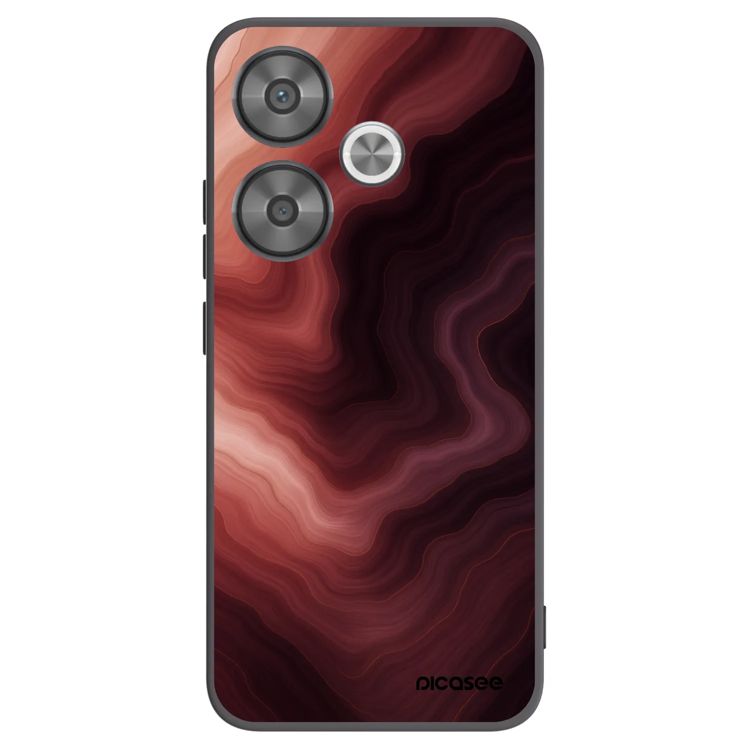 Picasee silikonowe czarne etui na Xiaomi Poco F6 - Rouge