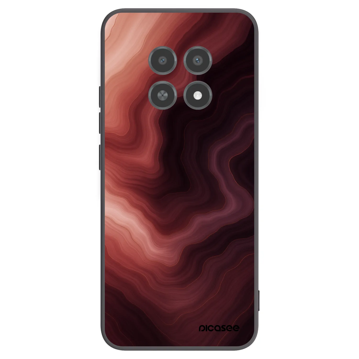Picasee silikonowe czarne etui na Realme 12X - Rouge