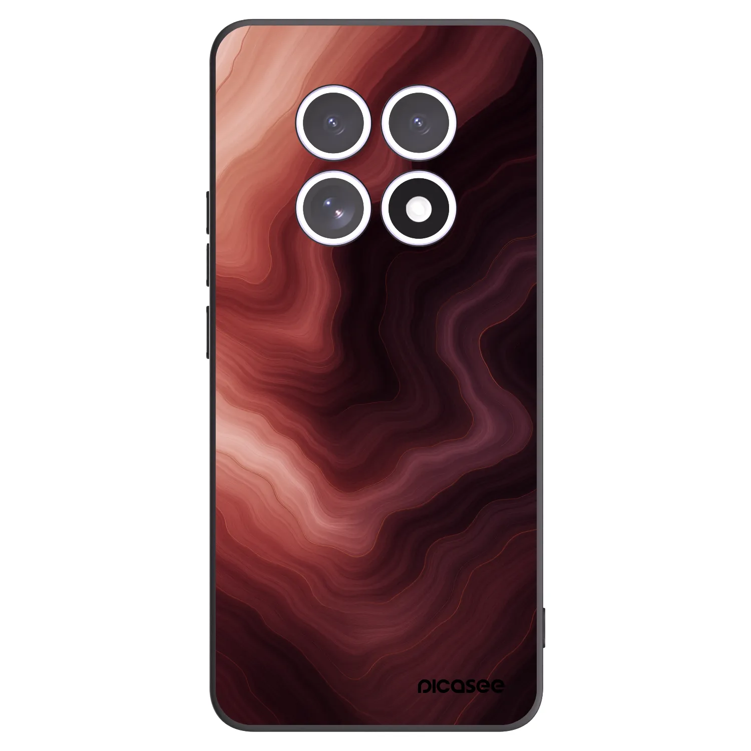 Picasee silikonowe czarne etui na Xiaomi Redmi Note 15 - Rouge