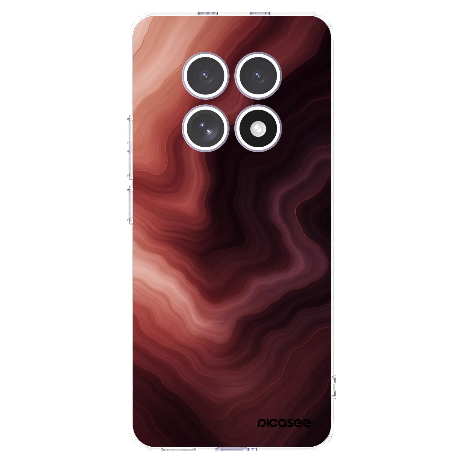 Picasee silikonowe przeźroczyste etui na Xiaomi Redmi Note 15 - Rouge