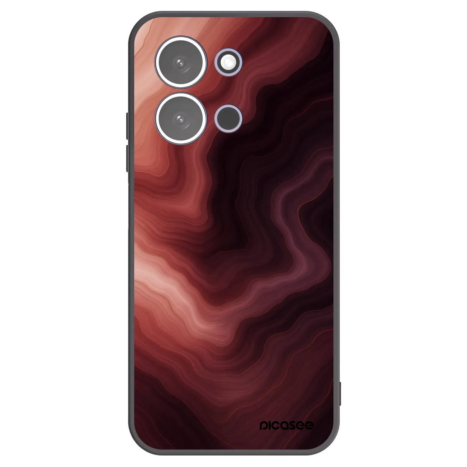 Picasee silikonowe czarne etui na Xiaomi Redmi 15C 5G - Rouge
