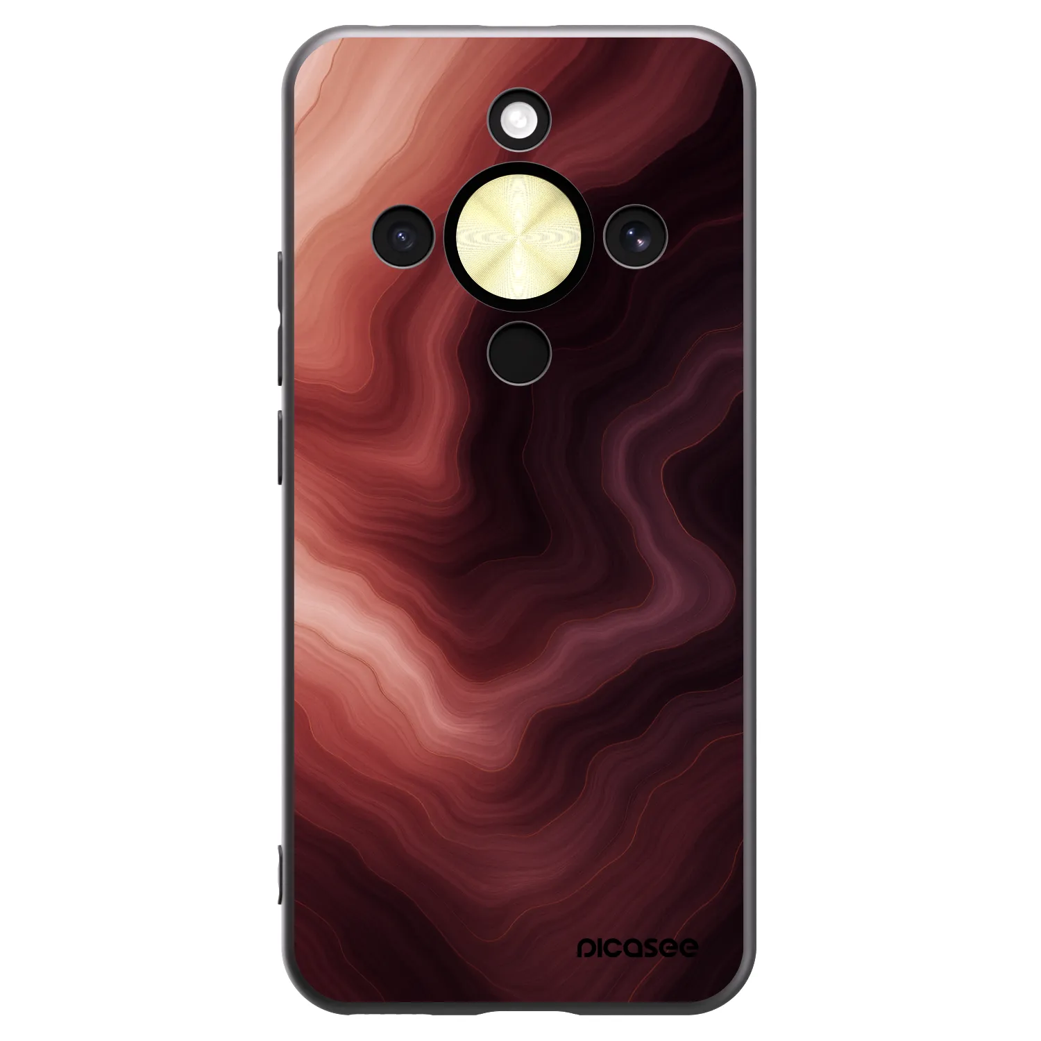 Picasee silikonowe czarne etui na Honor Magic8 Lite 5G - Rouge