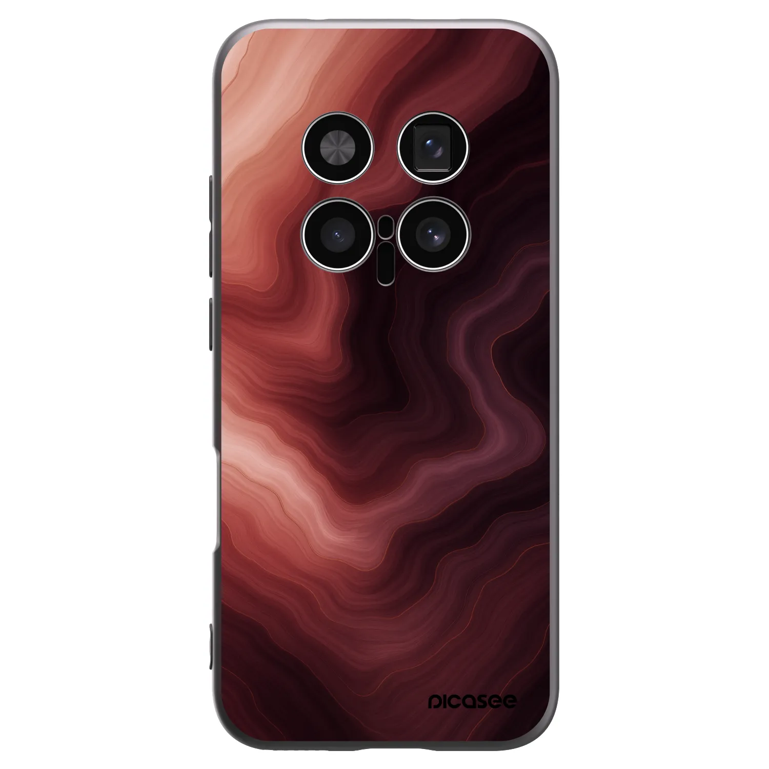 Picasee silikonowe czarne etui na Honor Magic8 Pro 5G - Rouge