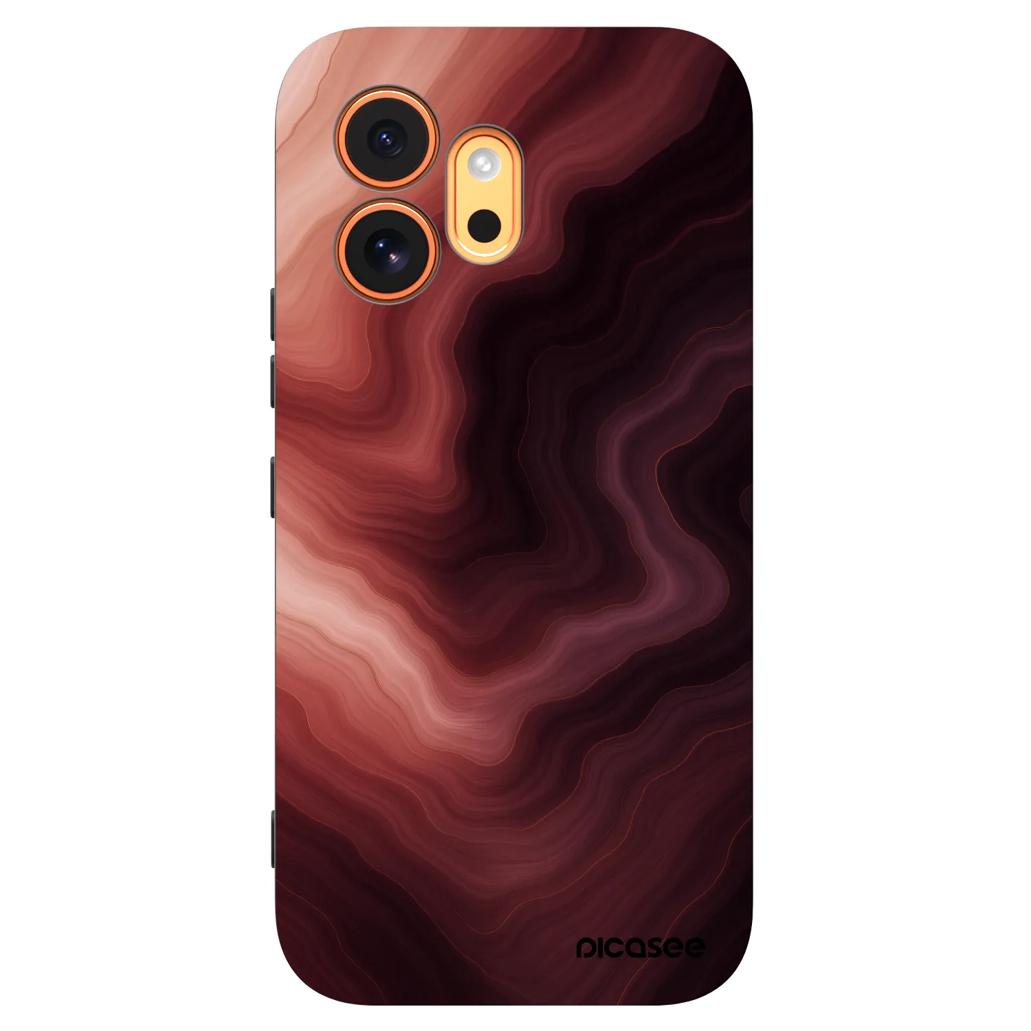 Picasee silikonowe czarne etui na Honor 600 - Rouge