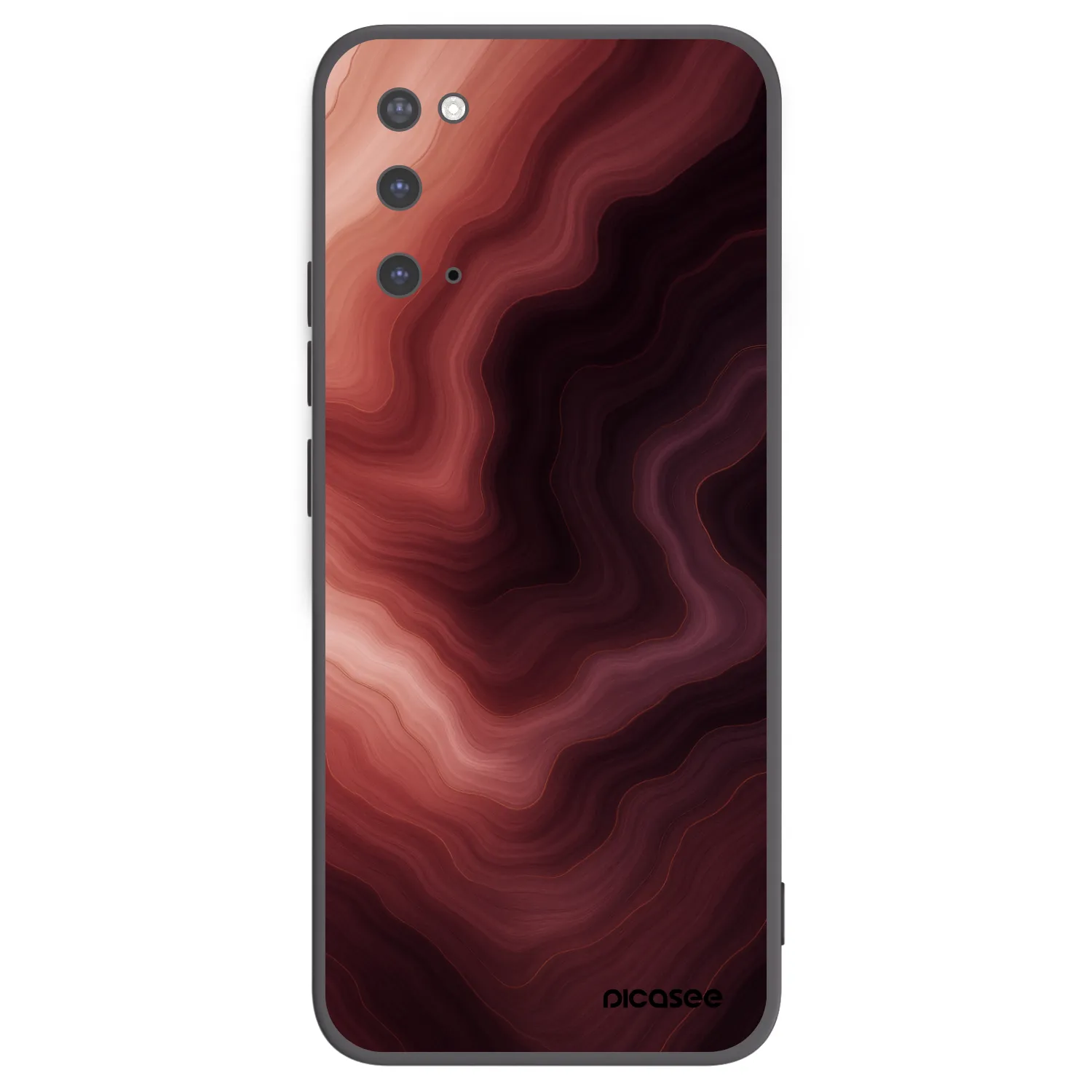 Picasee silikonowe czarne etui na Samsung Galaxy S20 G980F - Rouge