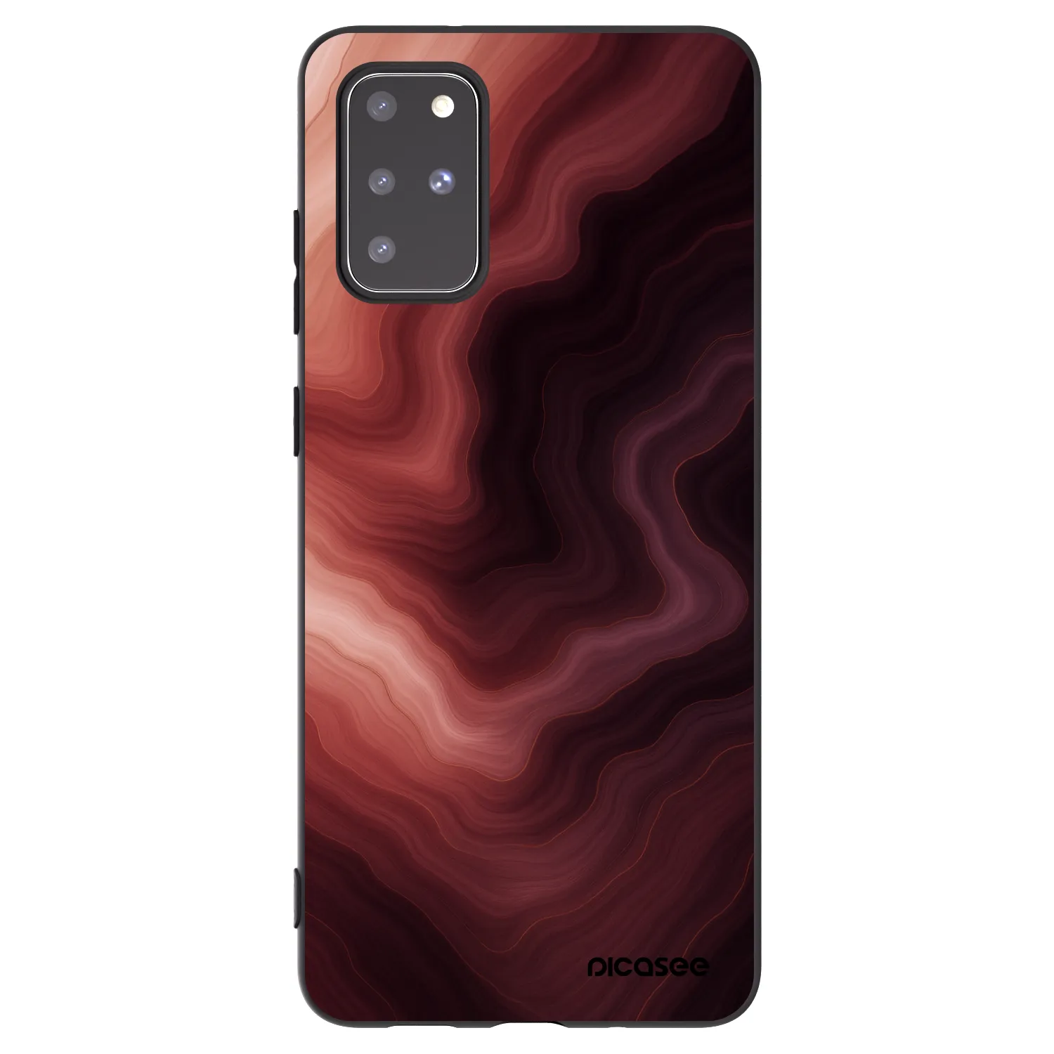 Picasee silikonowe czarne etui na Samsung Galaxy S20+ G985F - Rouge