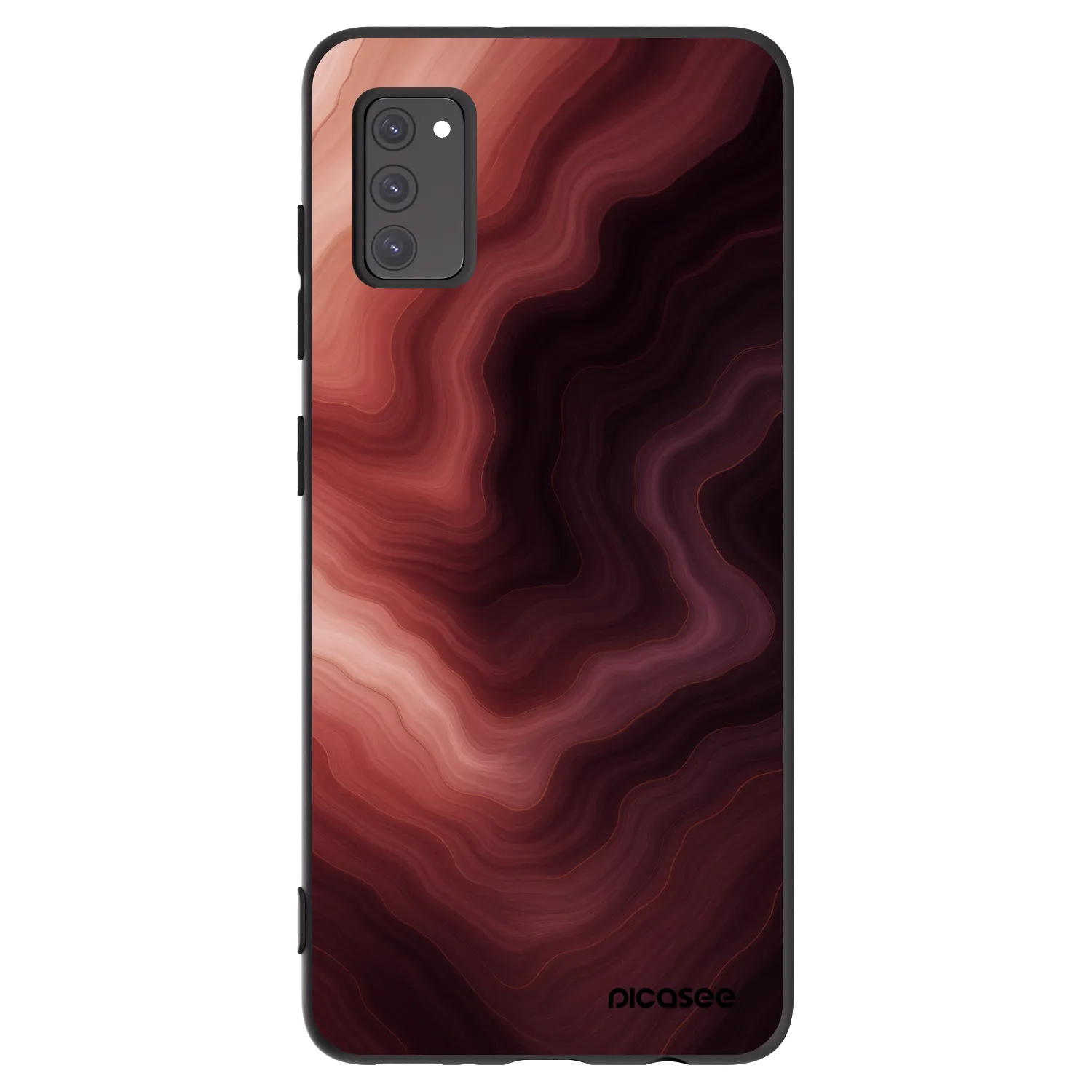 Picasee silikonowe czarne etui na Samsung Galaxy A41 A415F - Rouge