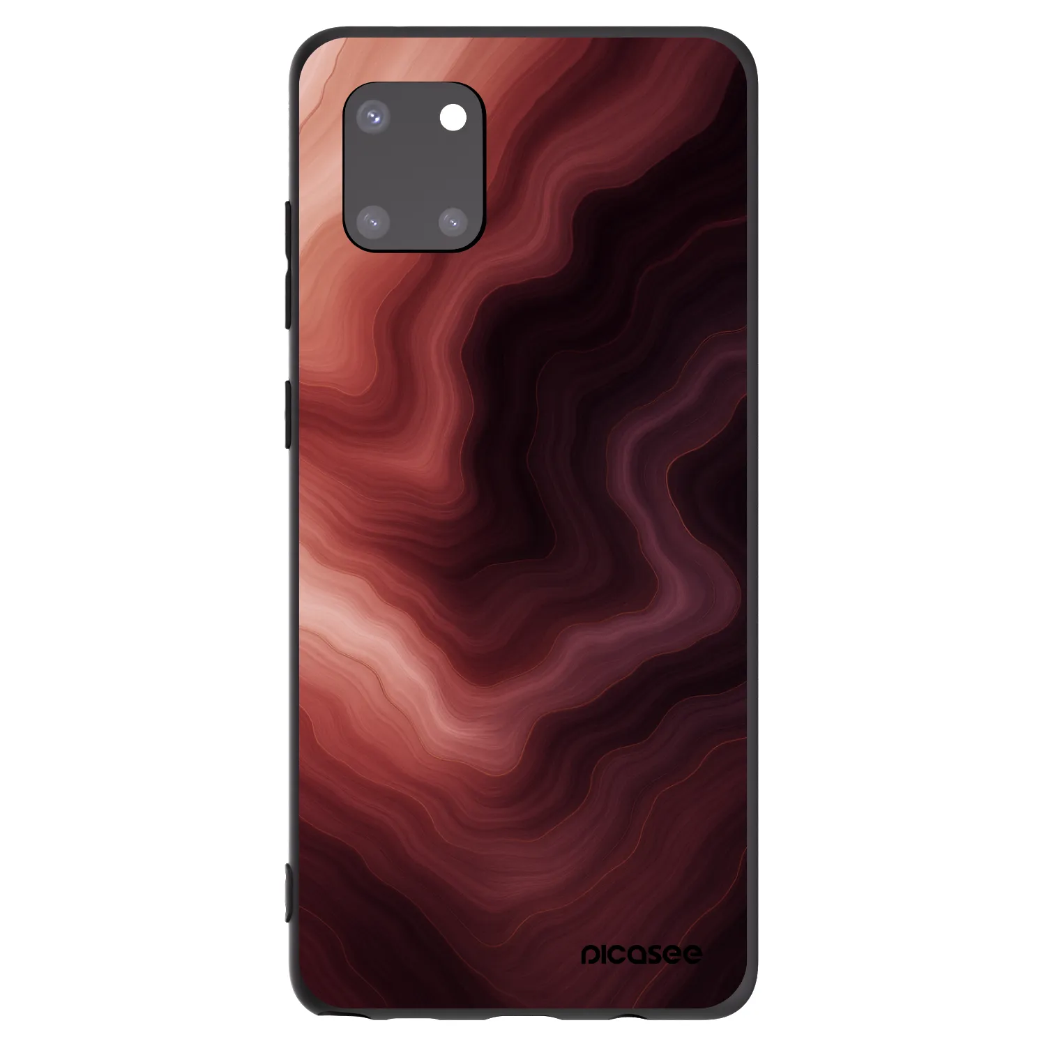 Picasee silikonowe czarne etui na Samsung Galaxy Note 10 Lite N770F - Rouge