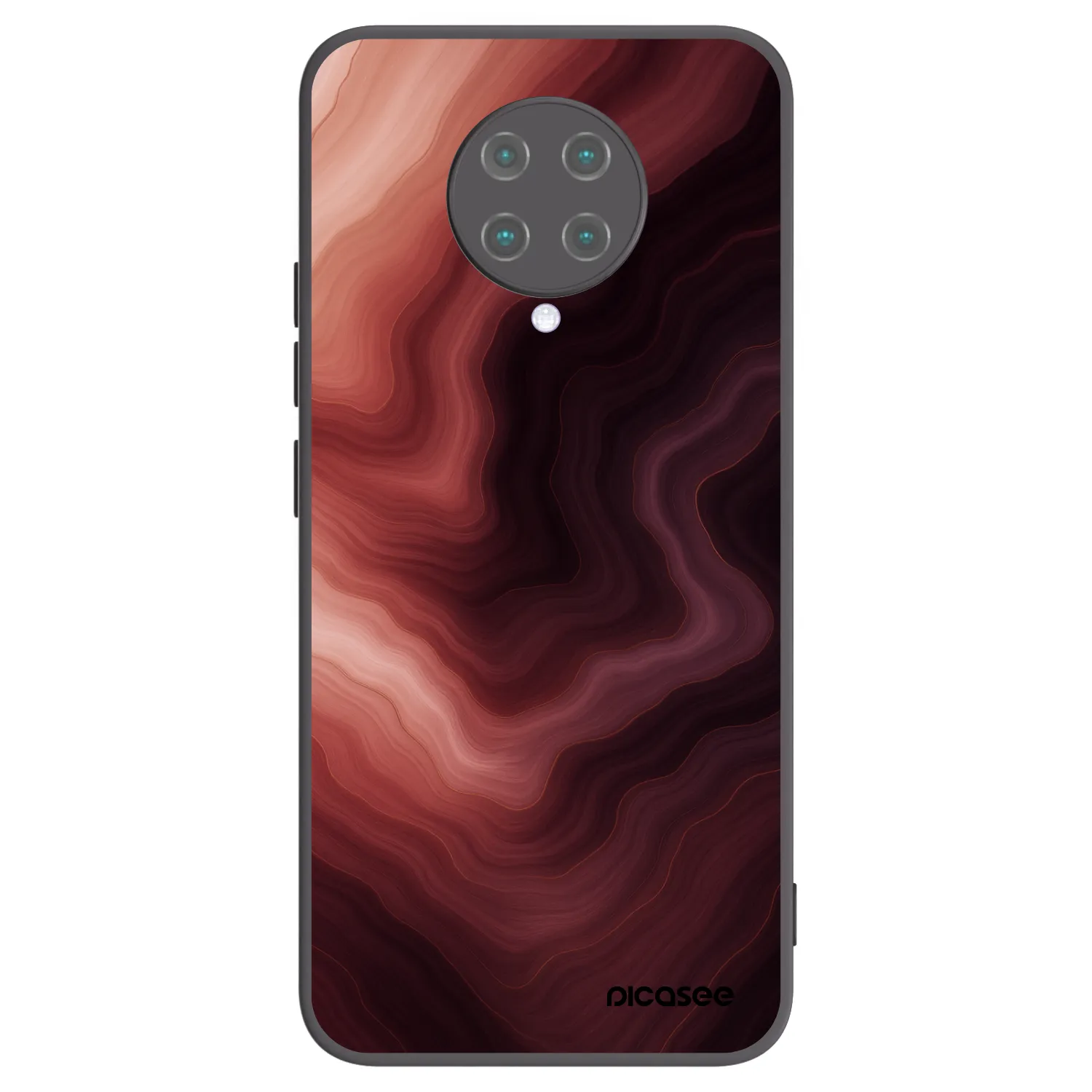 Picasee silikonowe czarne etui na Xiaomi Poco F2 Pro - Rouge
