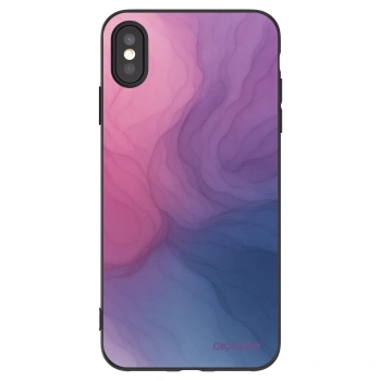 Picasee silikonowe czarne etui na Apple iPhone XS Max - Silk