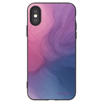 Picasee silikonowe czarne etui na Apple iPhone X/XS - Silk