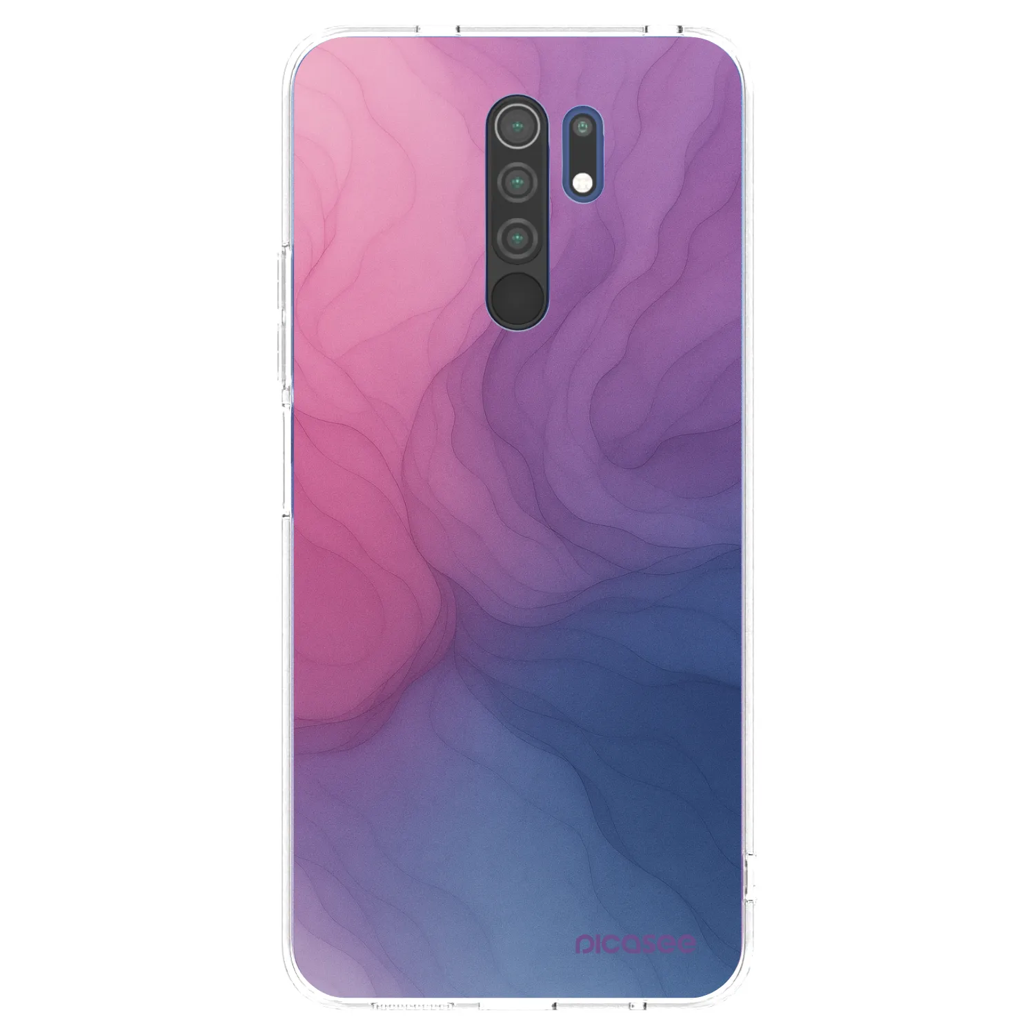 Picasee silikonowe przeźroczyste etui na Xiaomi Redmi 9 - Silk