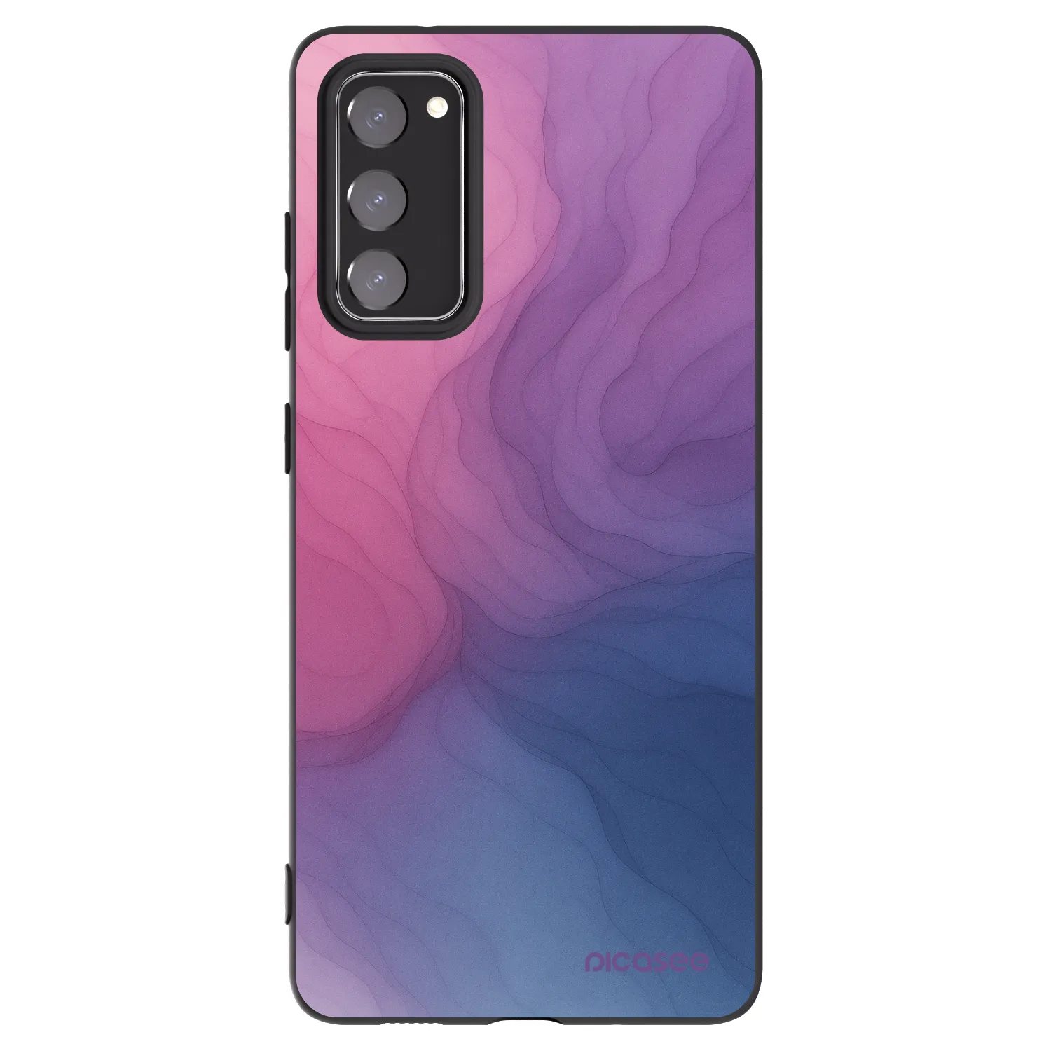 Picasee silikonowe czarne etui na Samsung Galaxy S20 FE - Silk