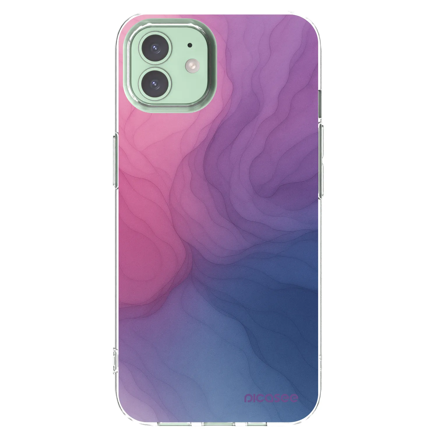 Picasee silikonowe przeźroczyste etui na Apple iPhone 12 - Silk