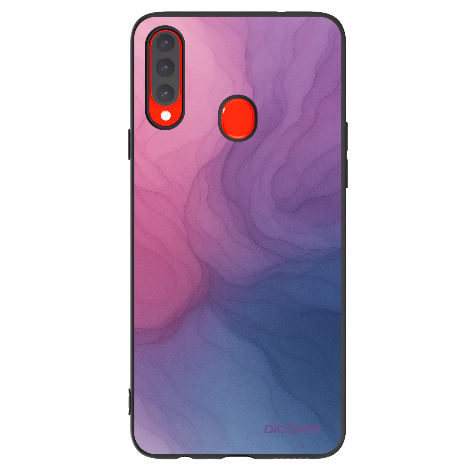 Picasee silikonowe czarne etui na Samsung Galaxy A20s - Silk