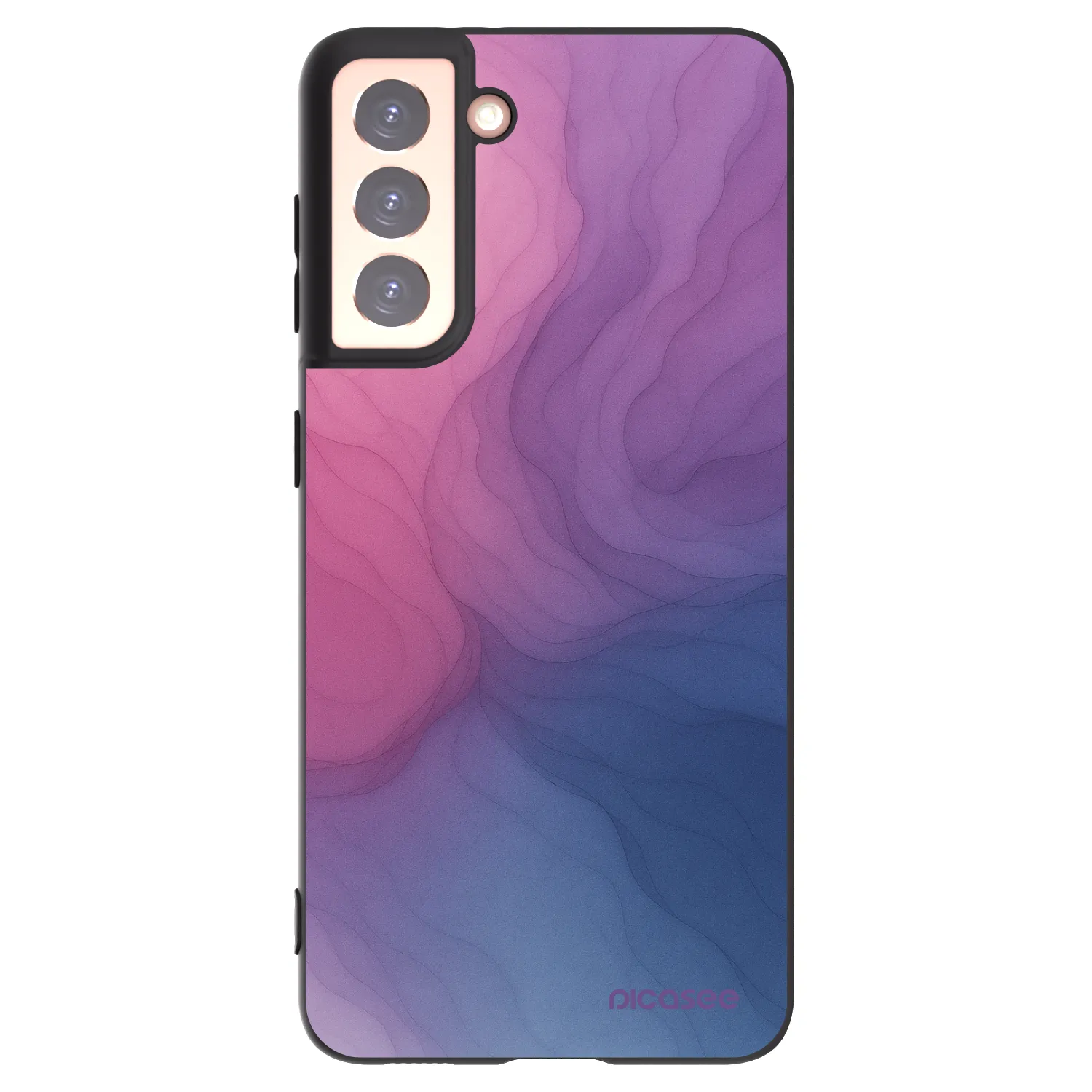 Picasee silikonowe czarne etui na Samsung Galaxy S21 5G G991B - Silk