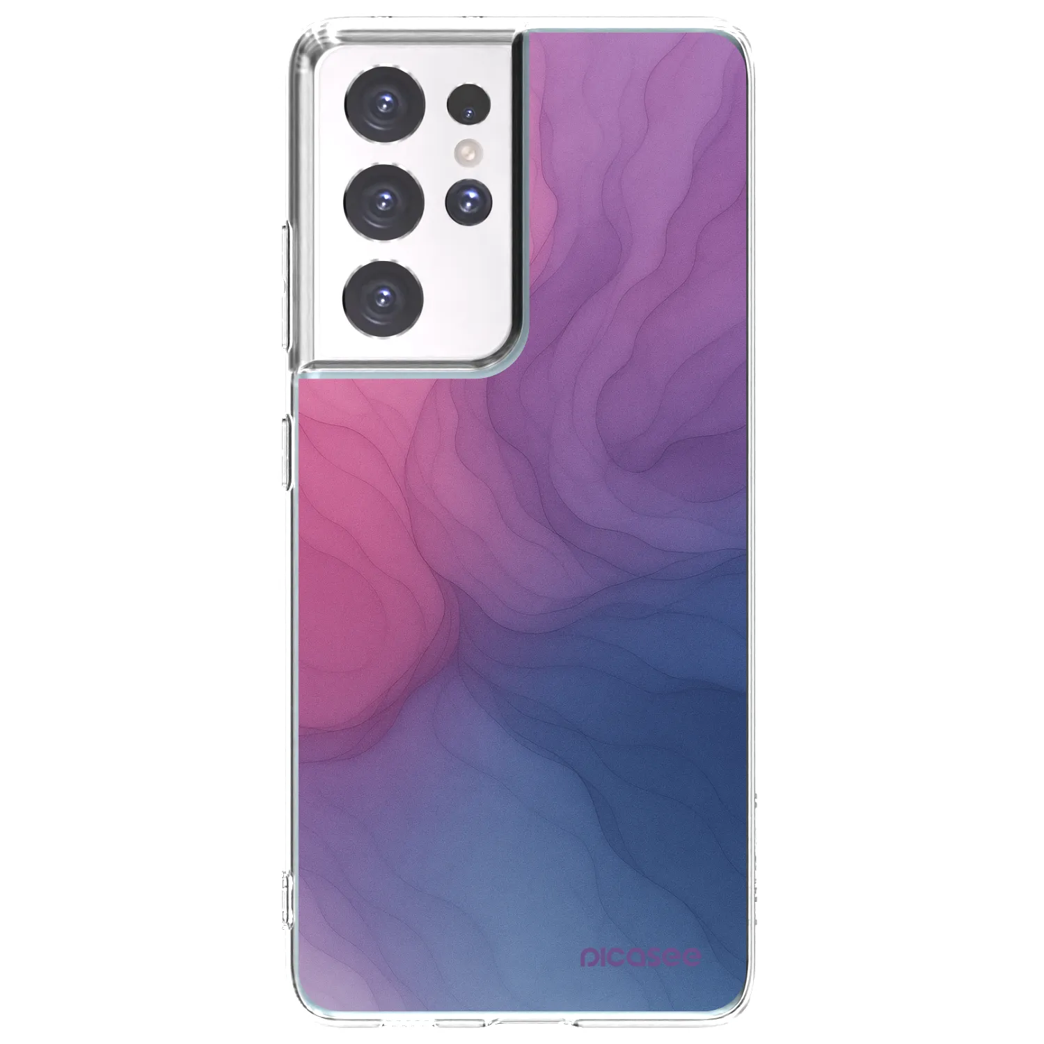 Picasee silikonowe przeźroczyste etui na Samsung Galaxy S21 Ultra 5G G998B - Silk
